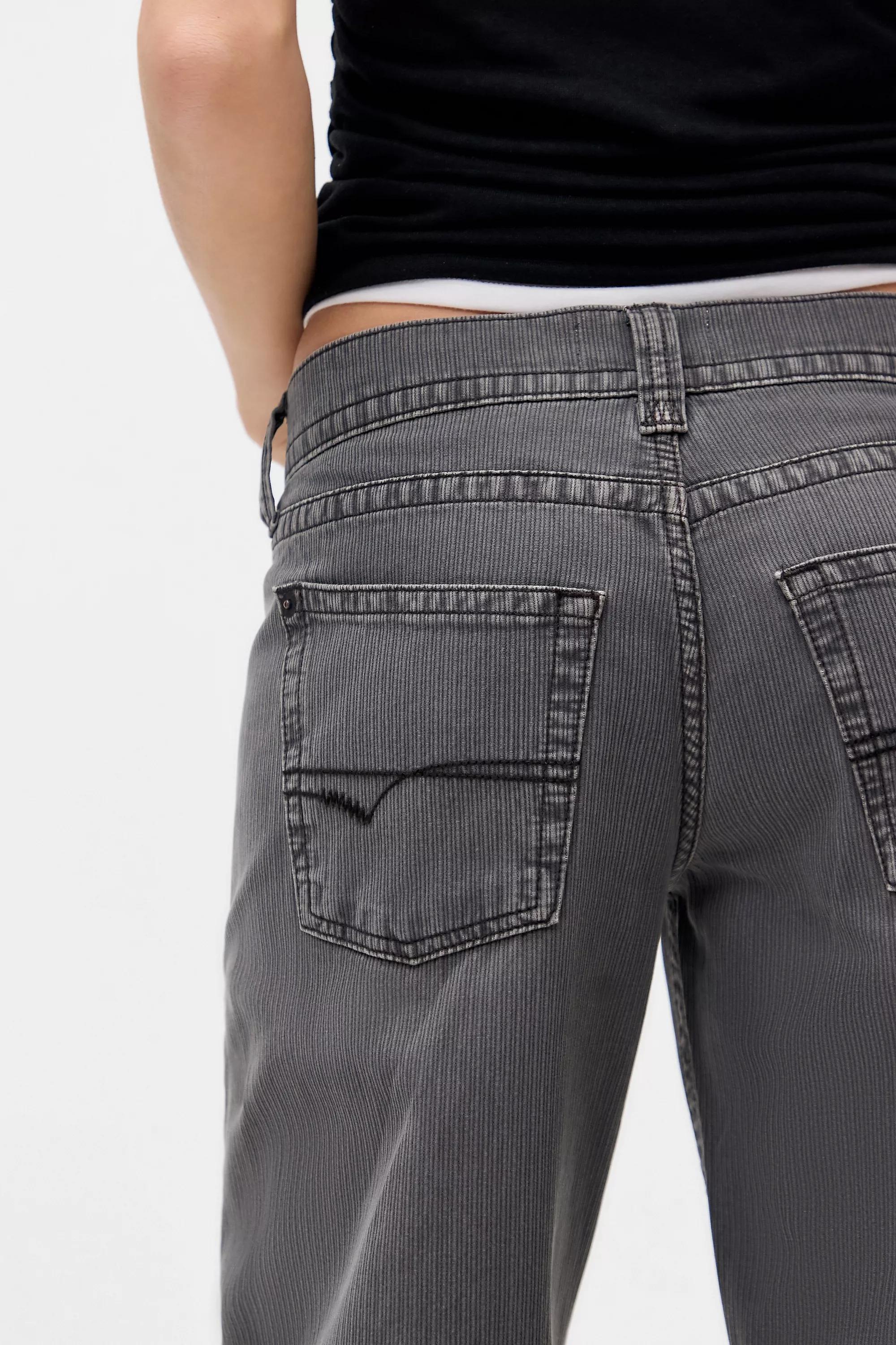 Grey UO Kayla Corduroy Trousers, , large image number 2