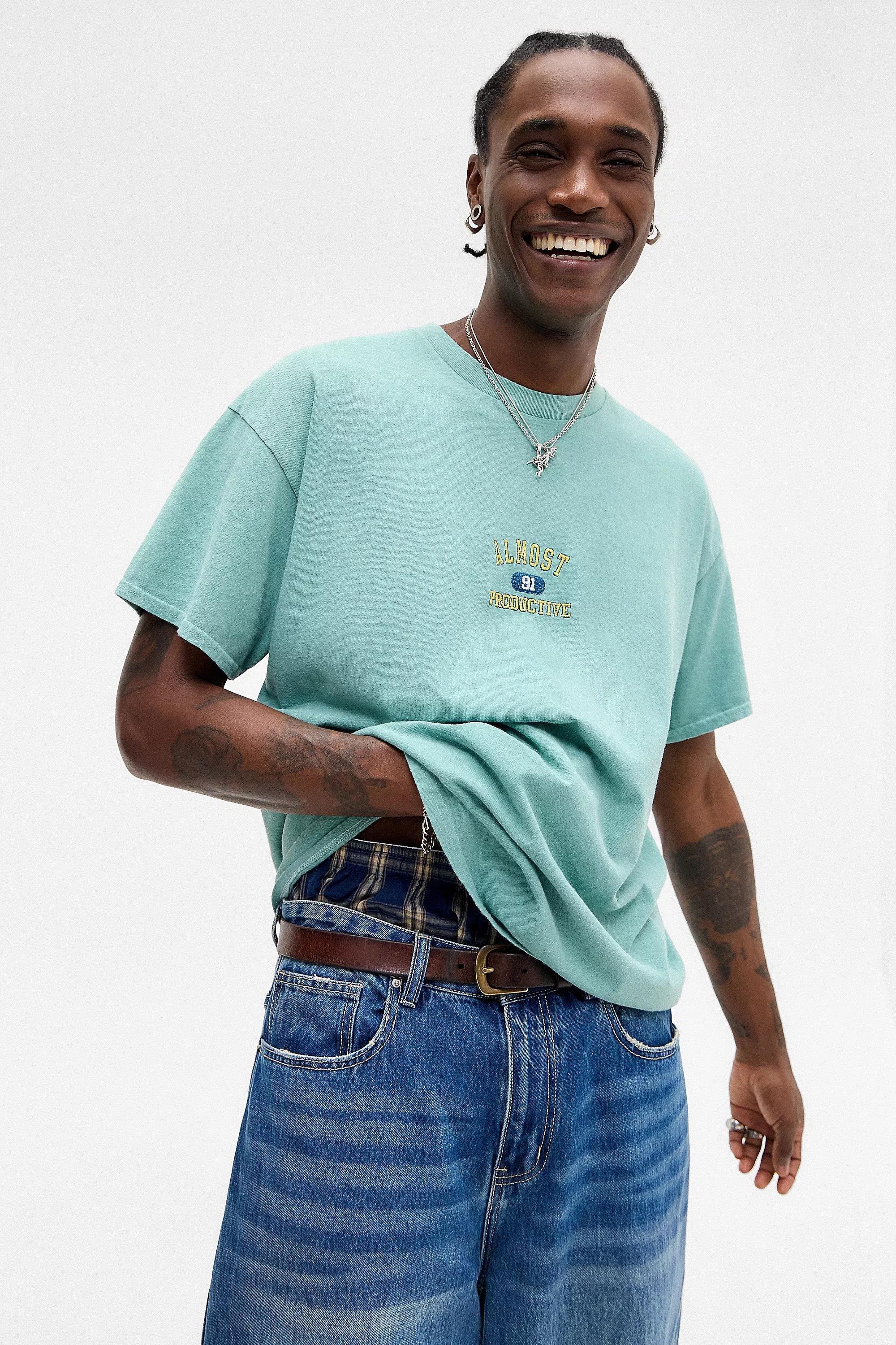 Green Uo Printed T-Shirt, , large image number 0