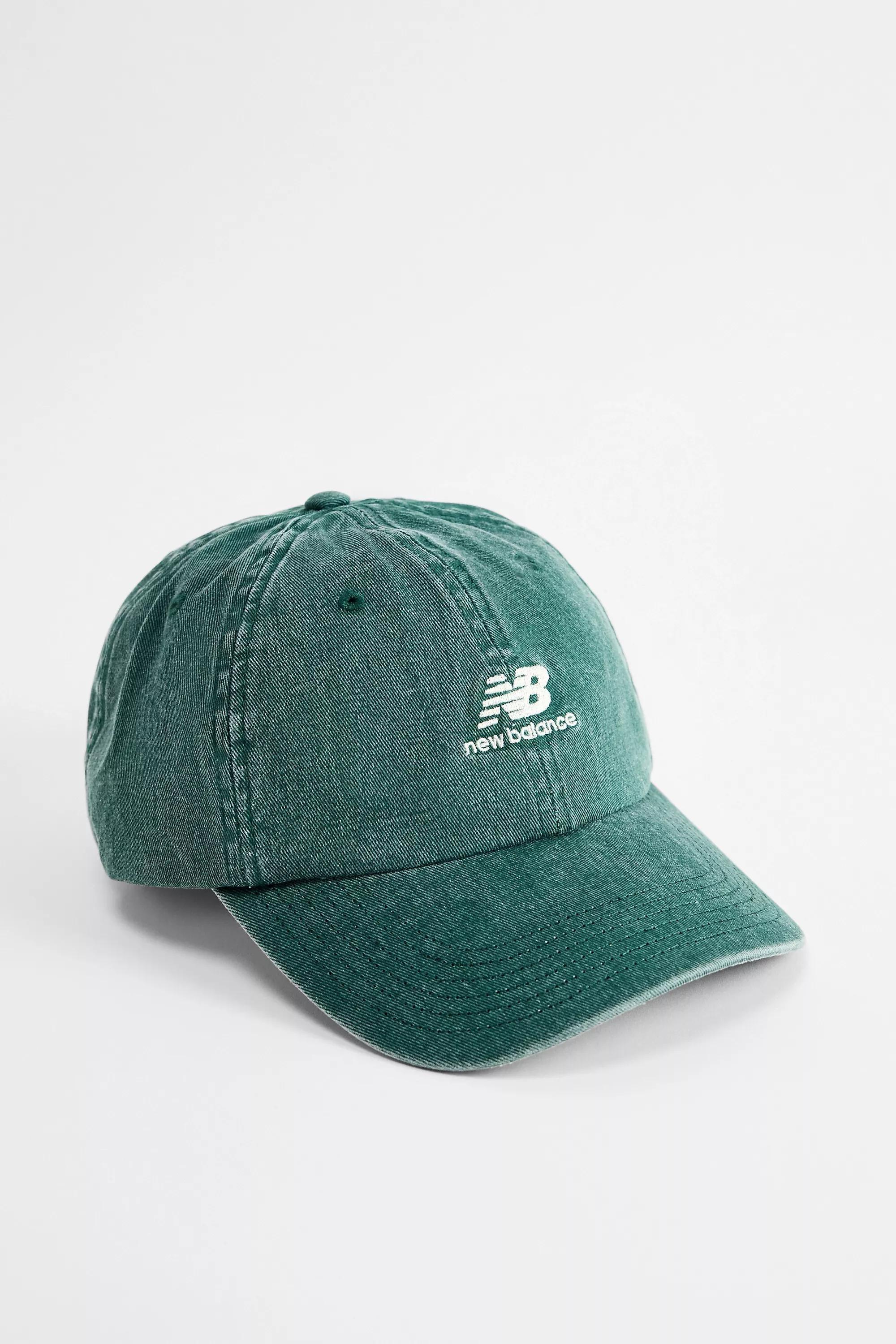 Green New Balance Six-Panel Logo Cap, GRN, large image number 0