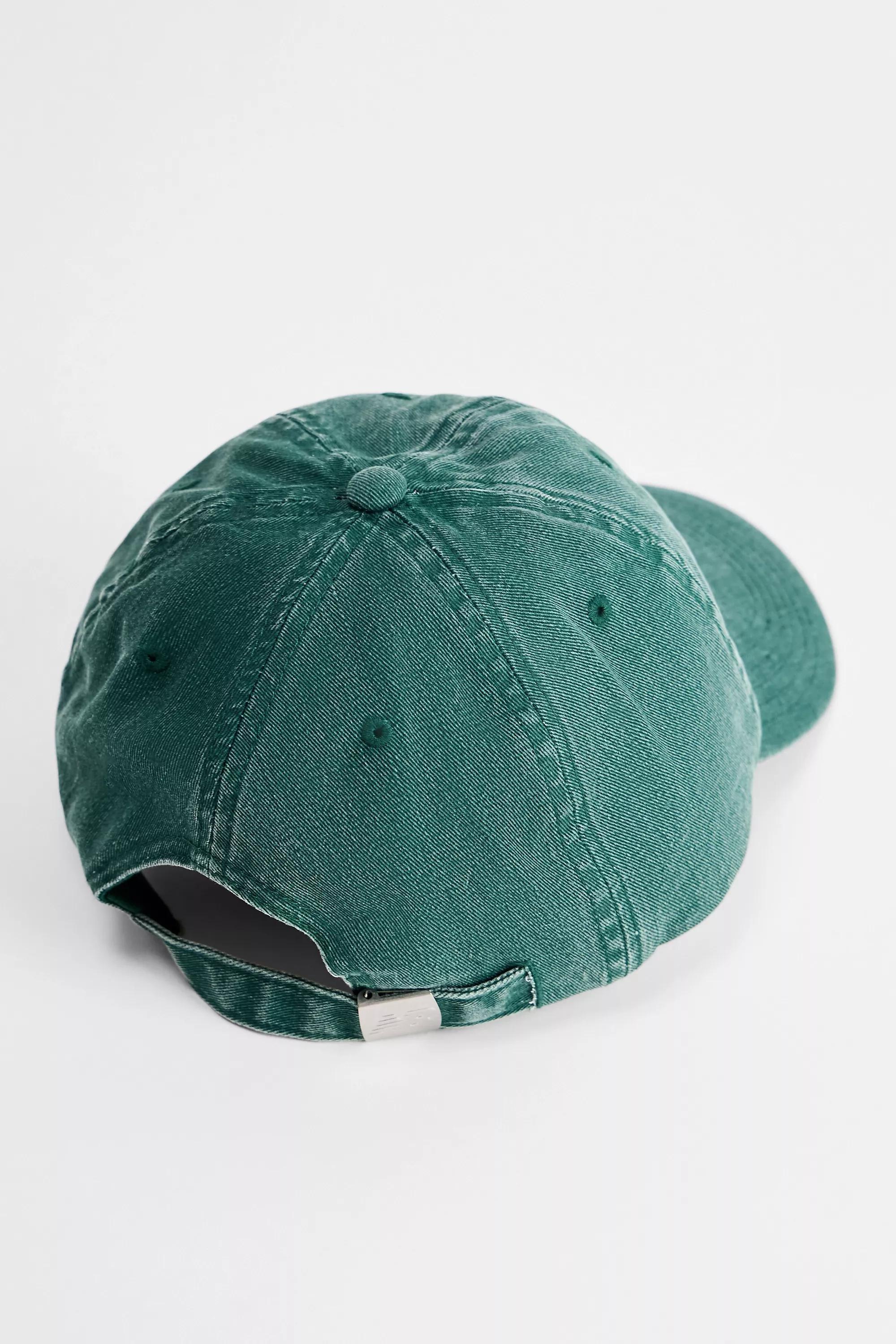 Green New Balance Six-Panel Logo Cap, GRN, large image number 1