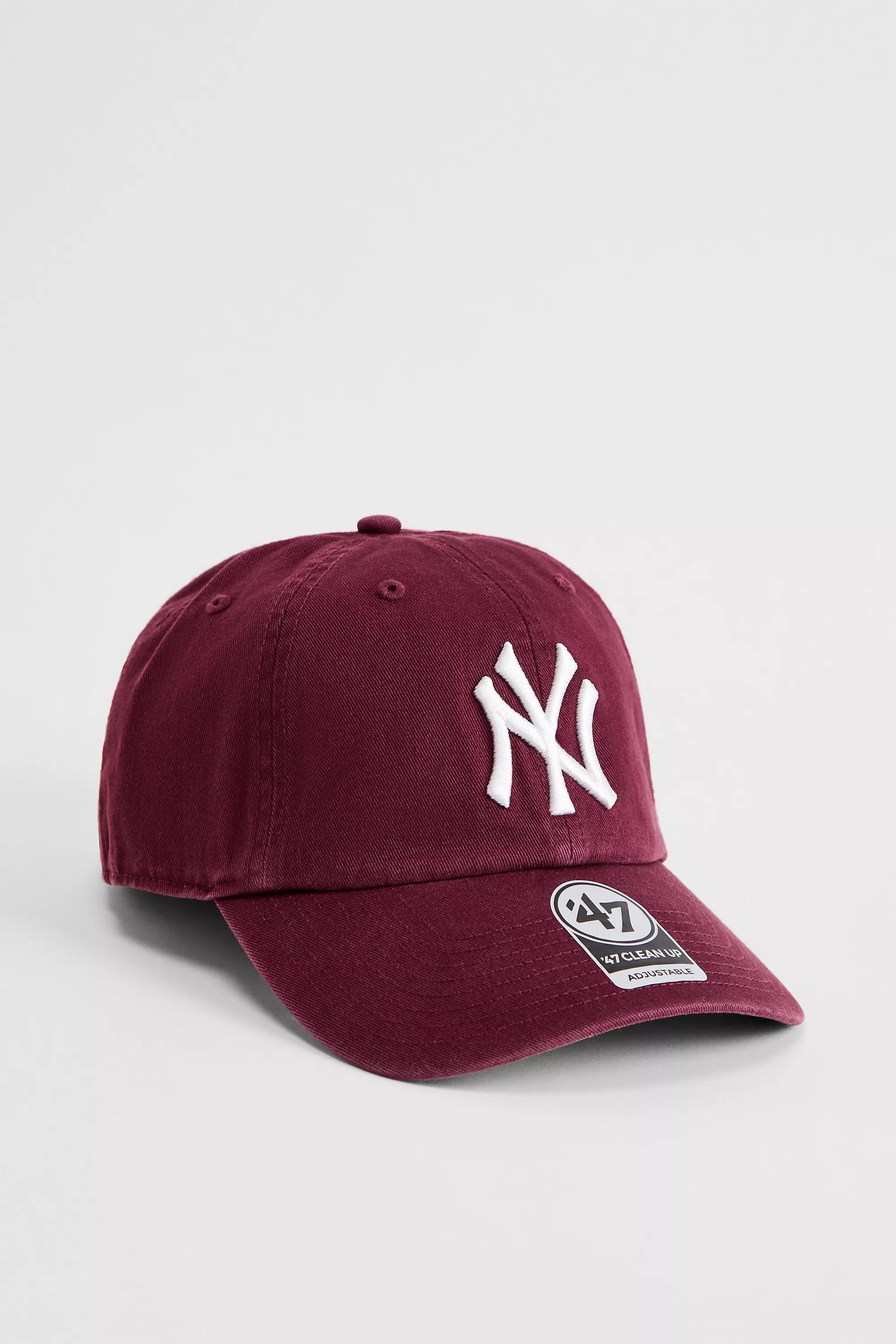 Wine '47 Brand Burgundy Ny Yankees Clean Up Cap, WINE, large image number 0