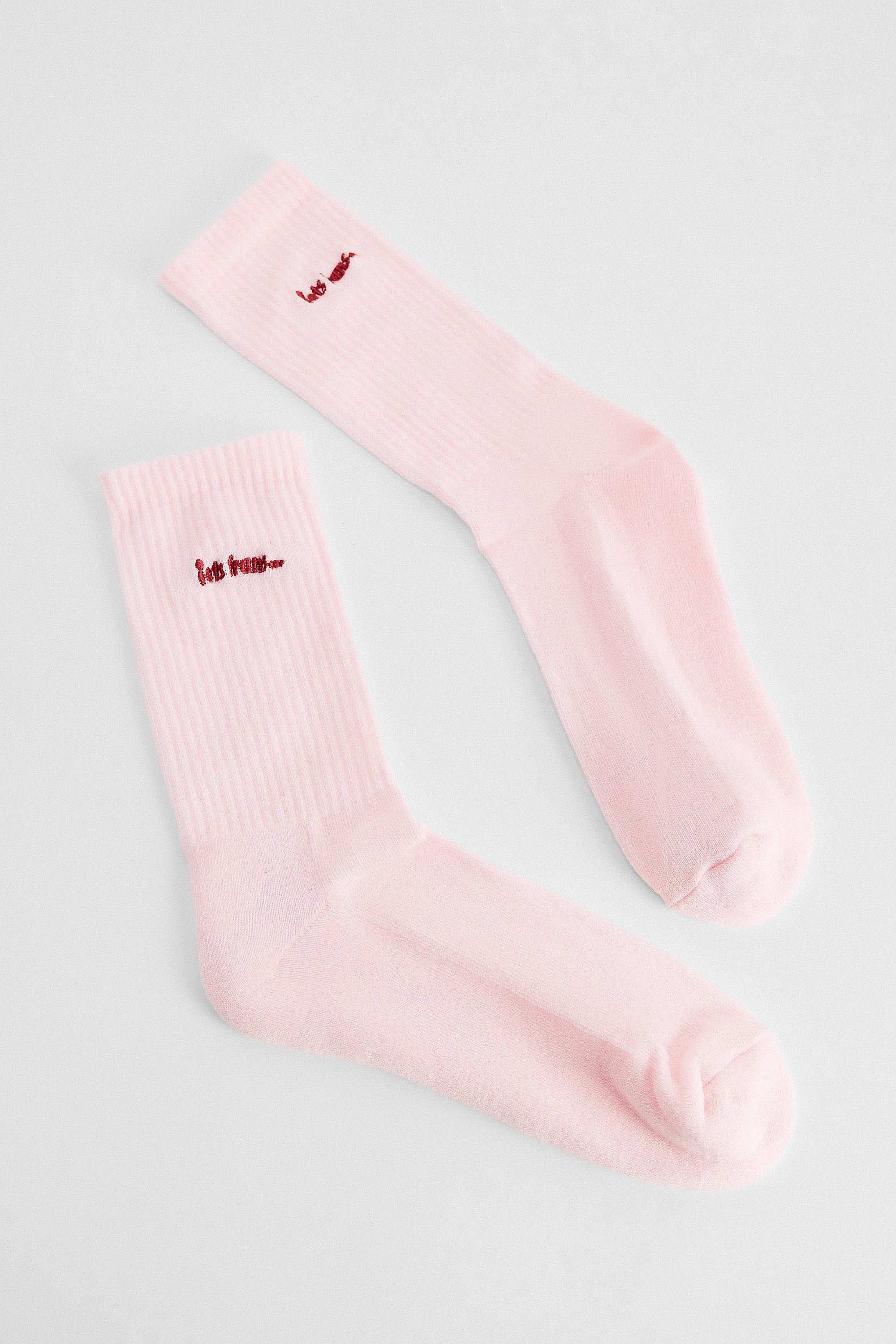 Pink Iets Frans... Sports Socks, PINK, medium