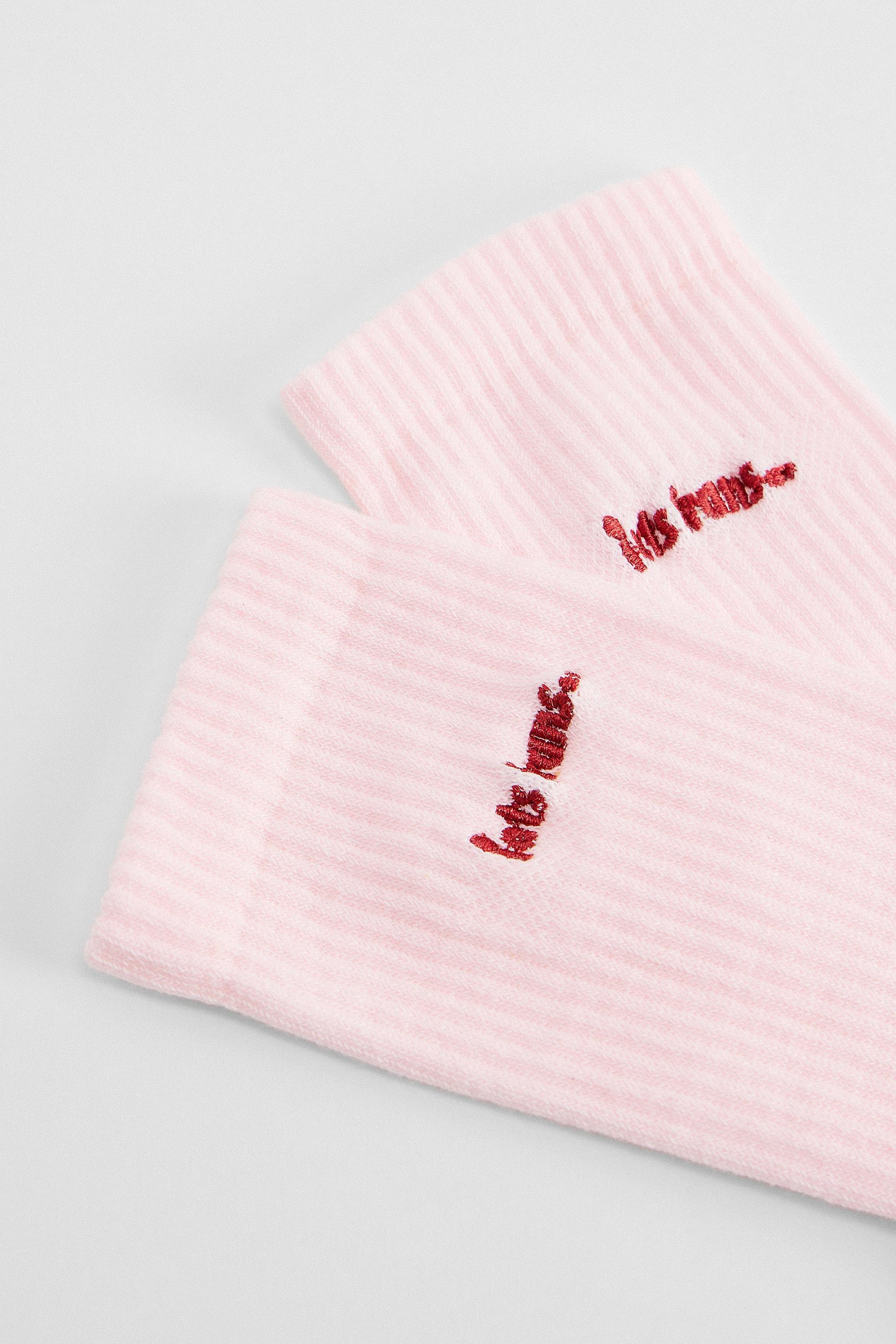 Pink Iets Frans... Sports Socks, PINK, medium