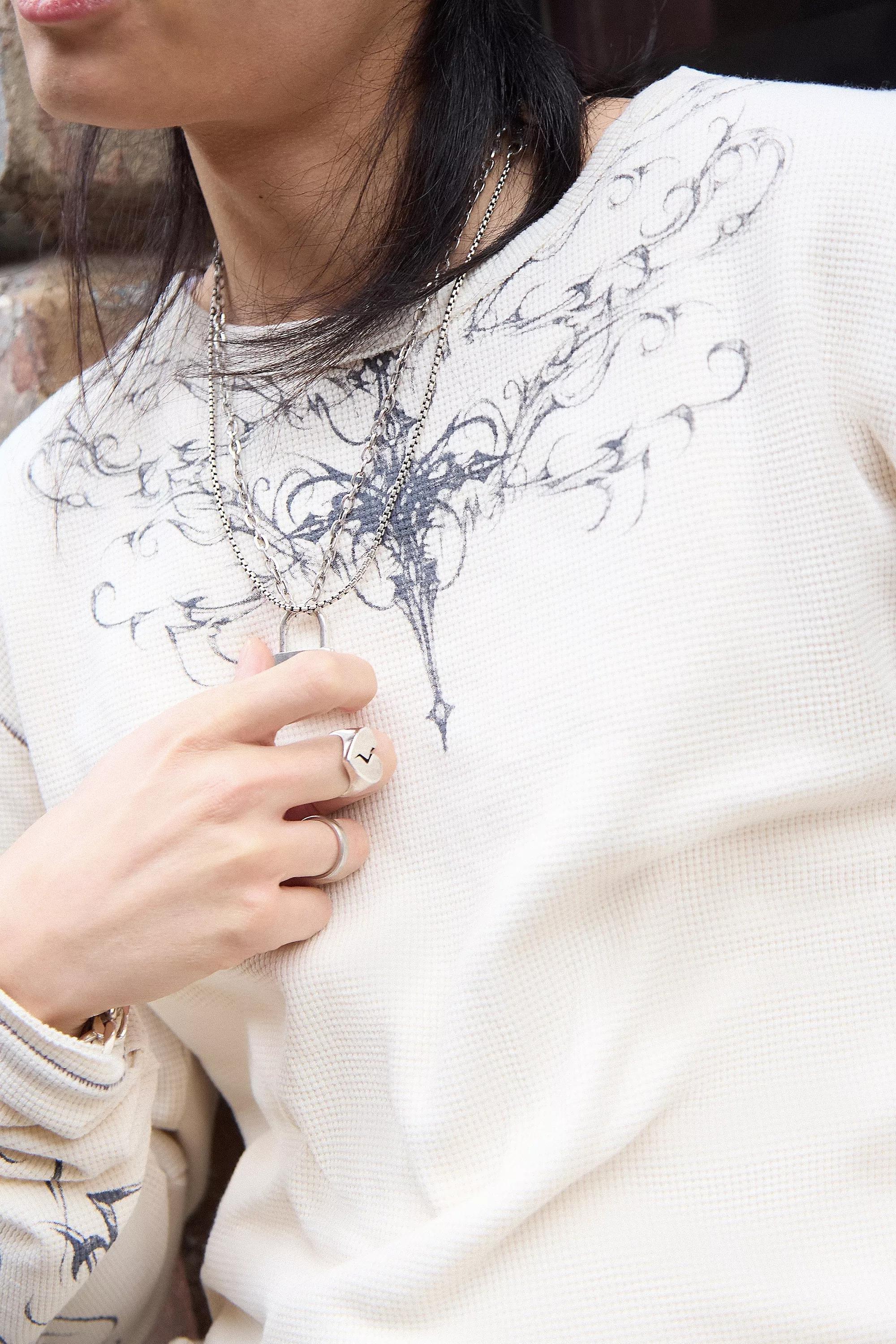 White Jaded London Long Sleeve Top, WHT, large image number 2