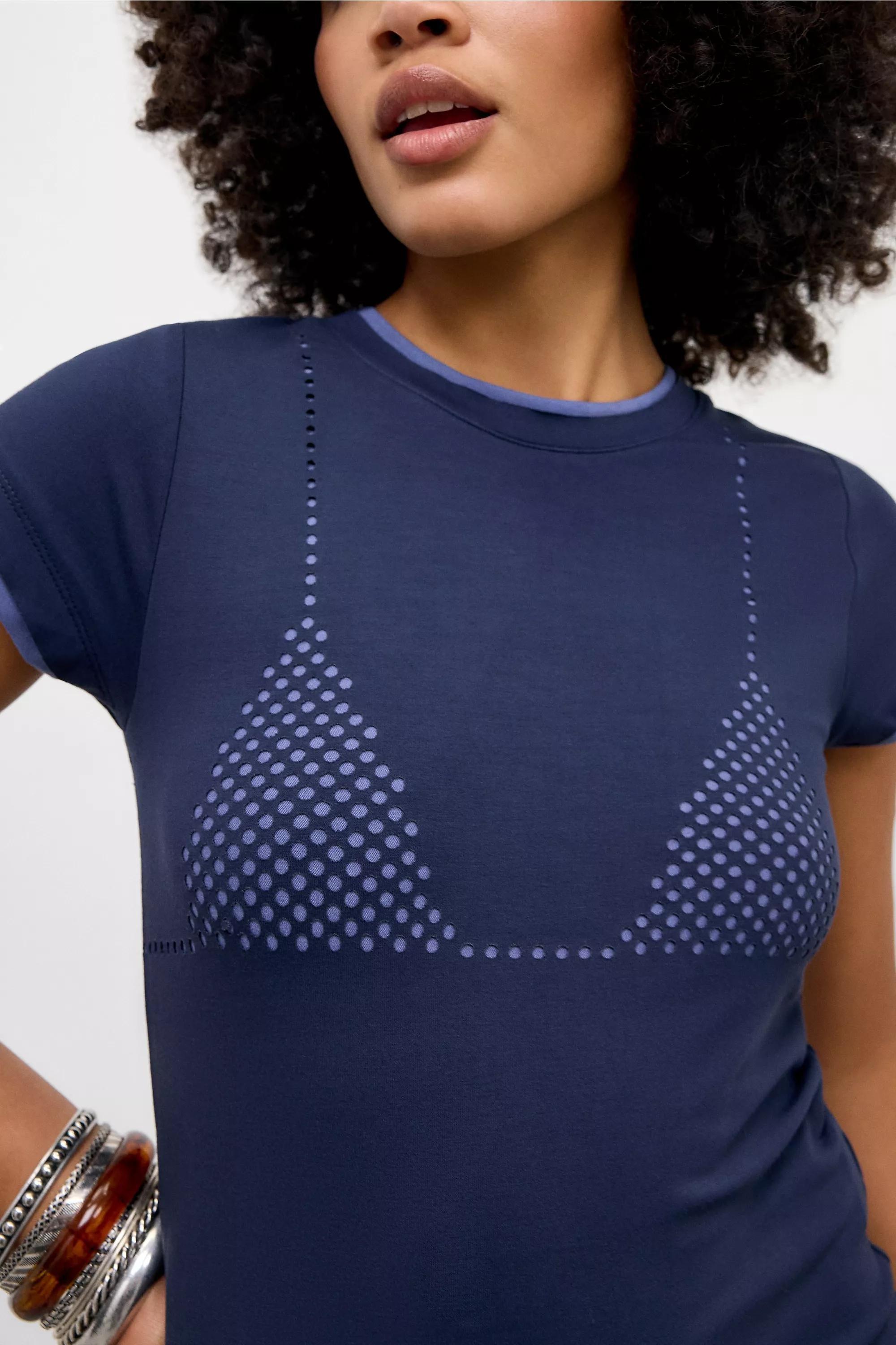 Navy Jaded London Illusion Top, , large image number 3