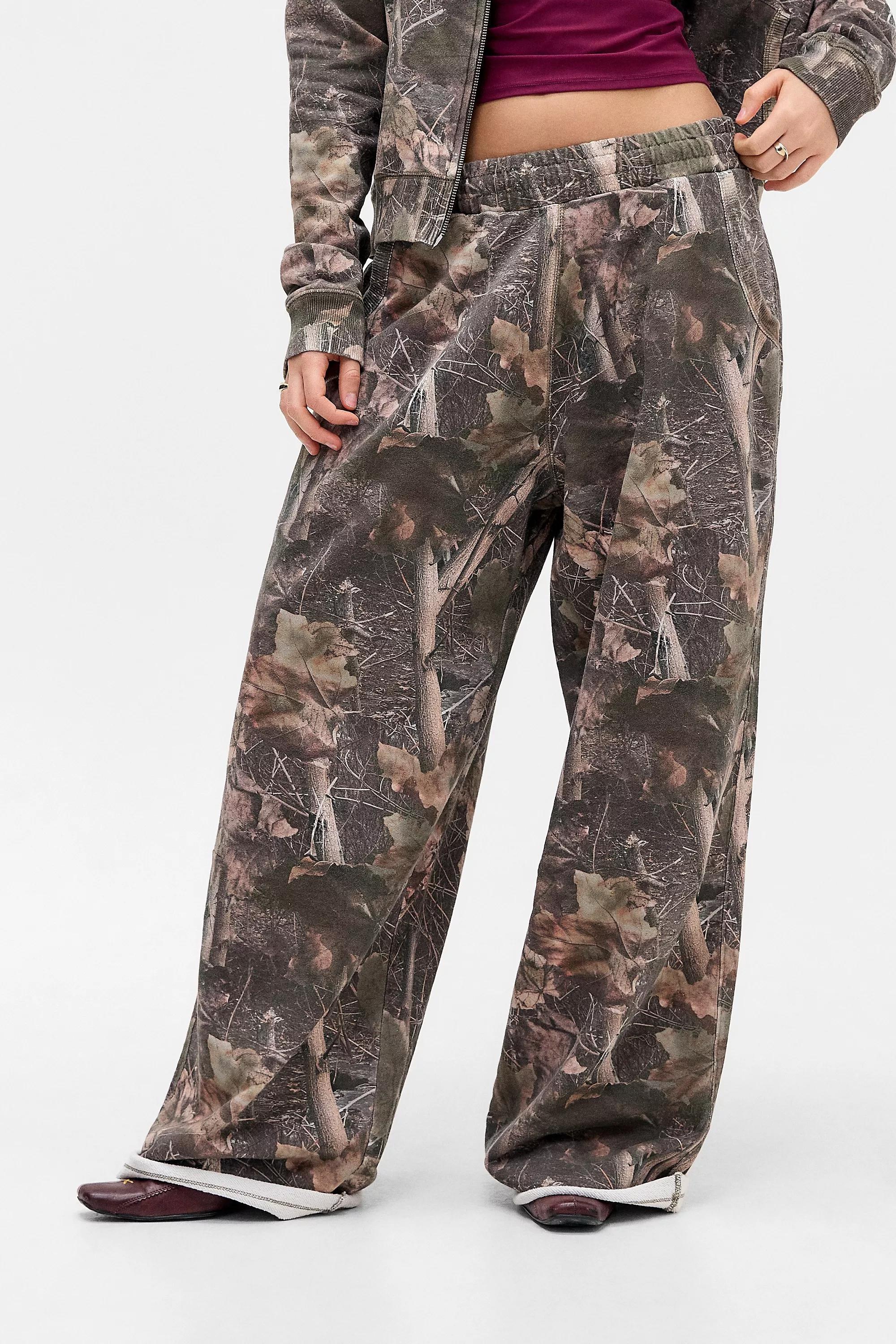 Multicolour Jaded London Woodland Camo Baggy Monster Joggers, , large image number 0