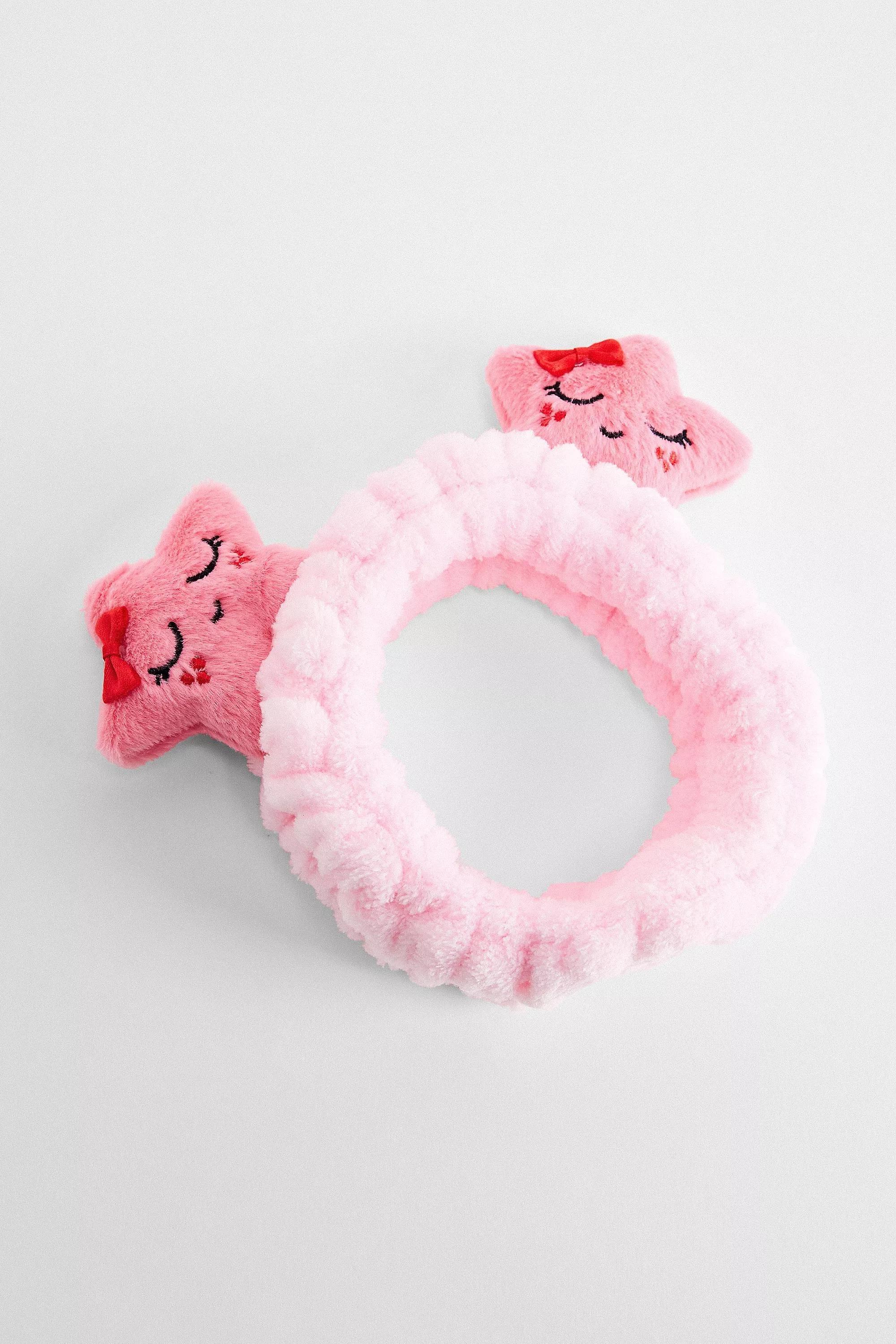 Pink Uo Star Day Spa Headband, PINK, large image number 0