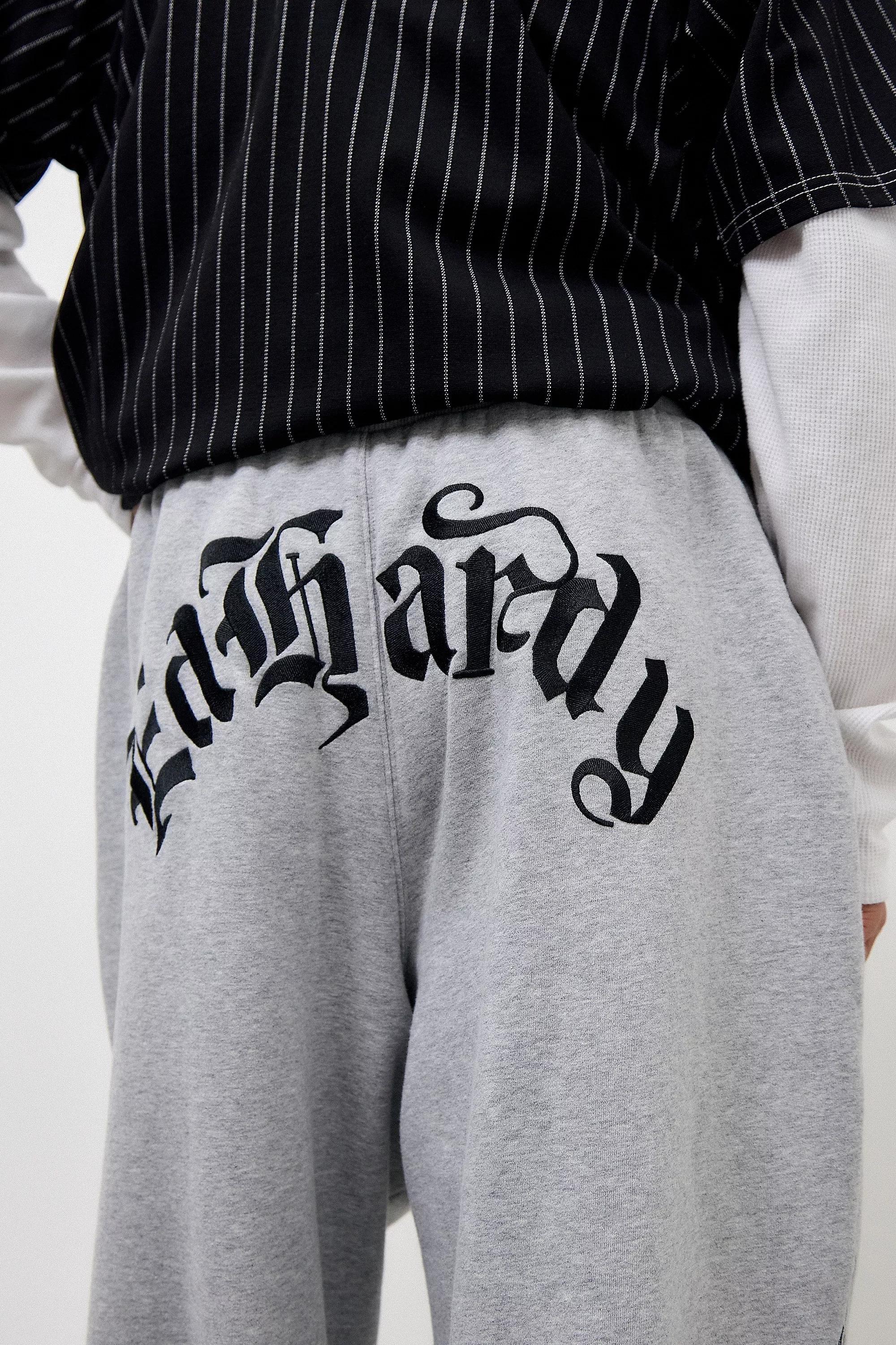 Grey Ed Hardy Uo Exclusive Dragon Wide Leg Joggers, , large image number 3