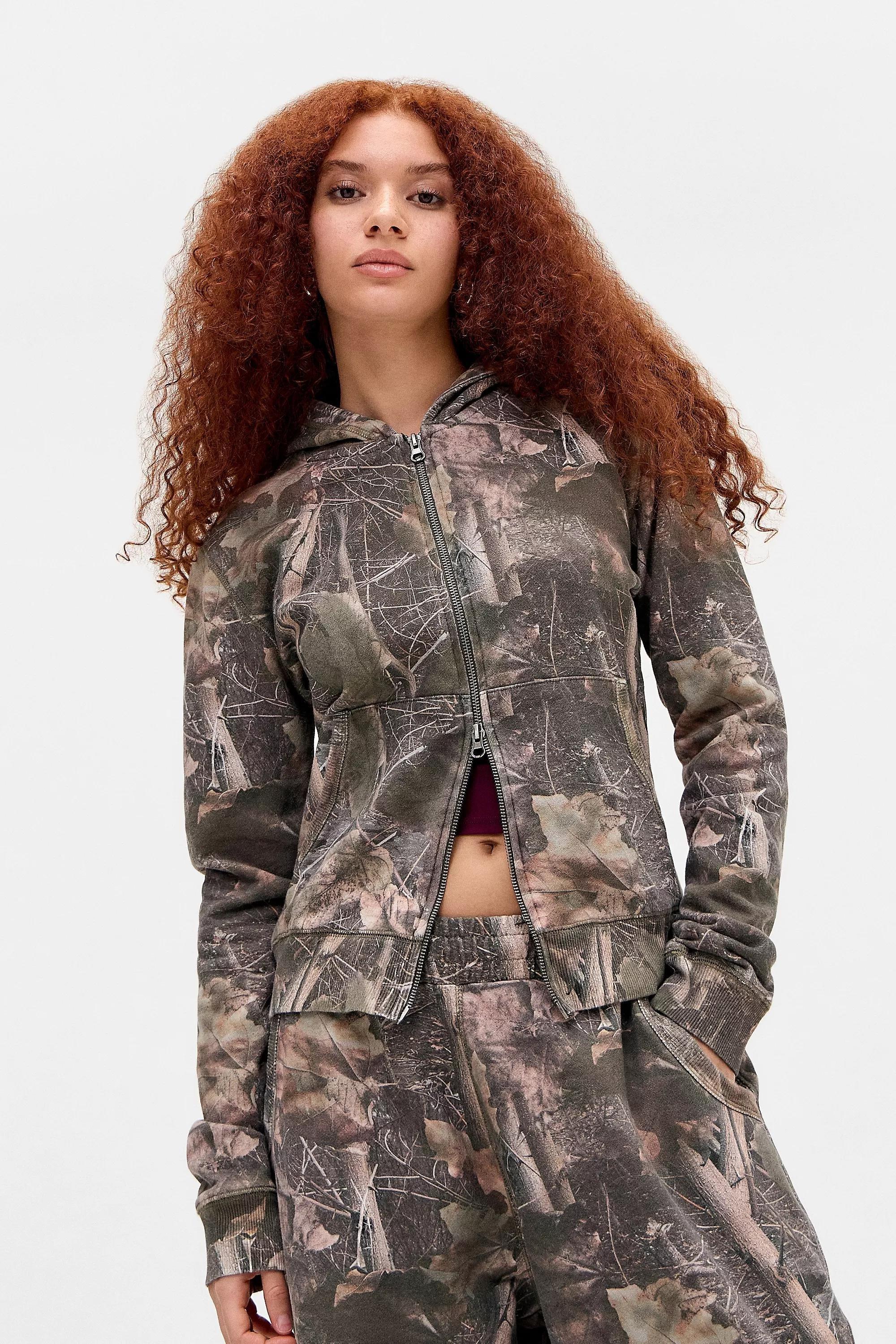 Multicolour Jaded London Woodland Camo Mini Monster Hoodie, , large image number 0