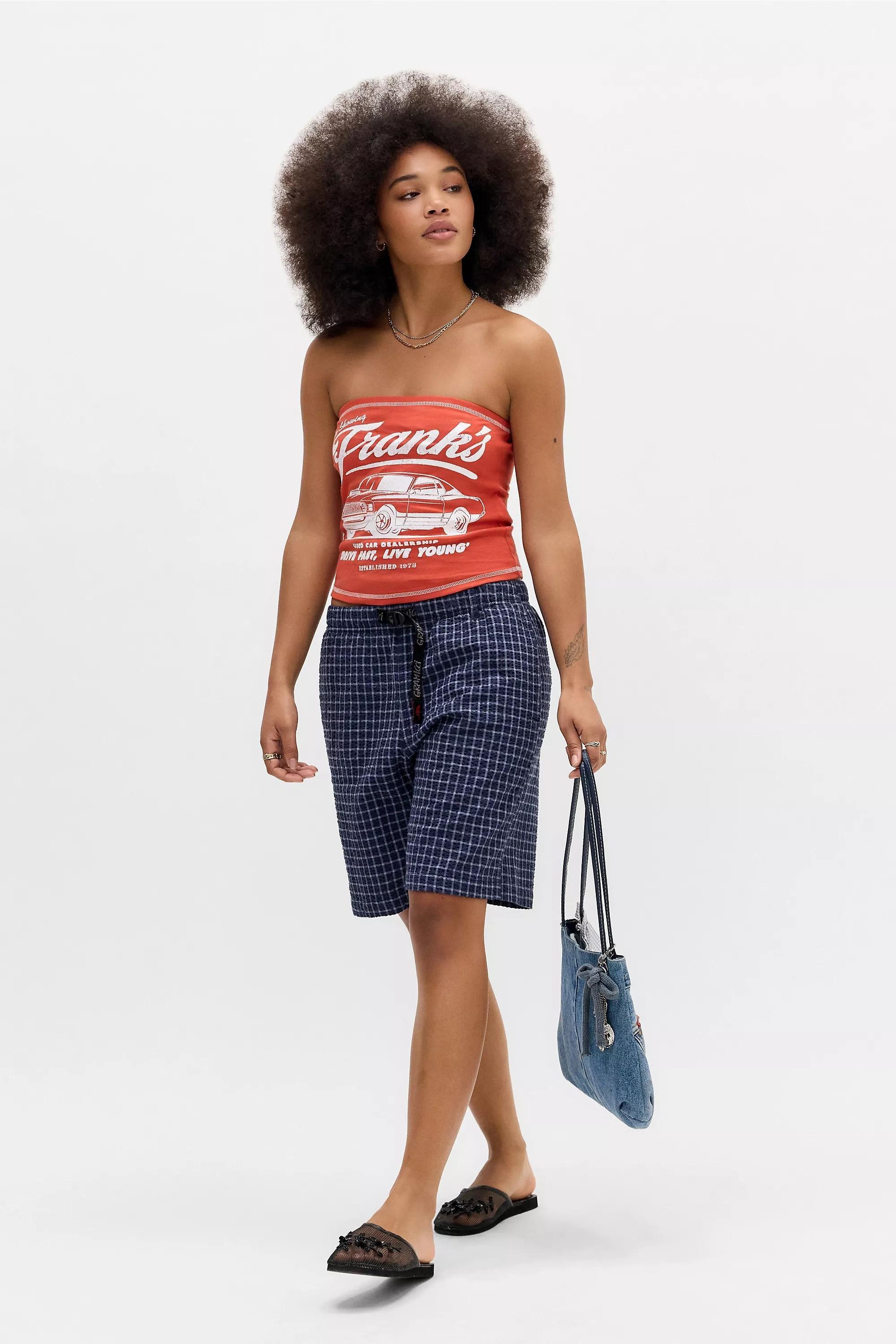 Red Uo Frank Car Bandeau Top, , large image number 1