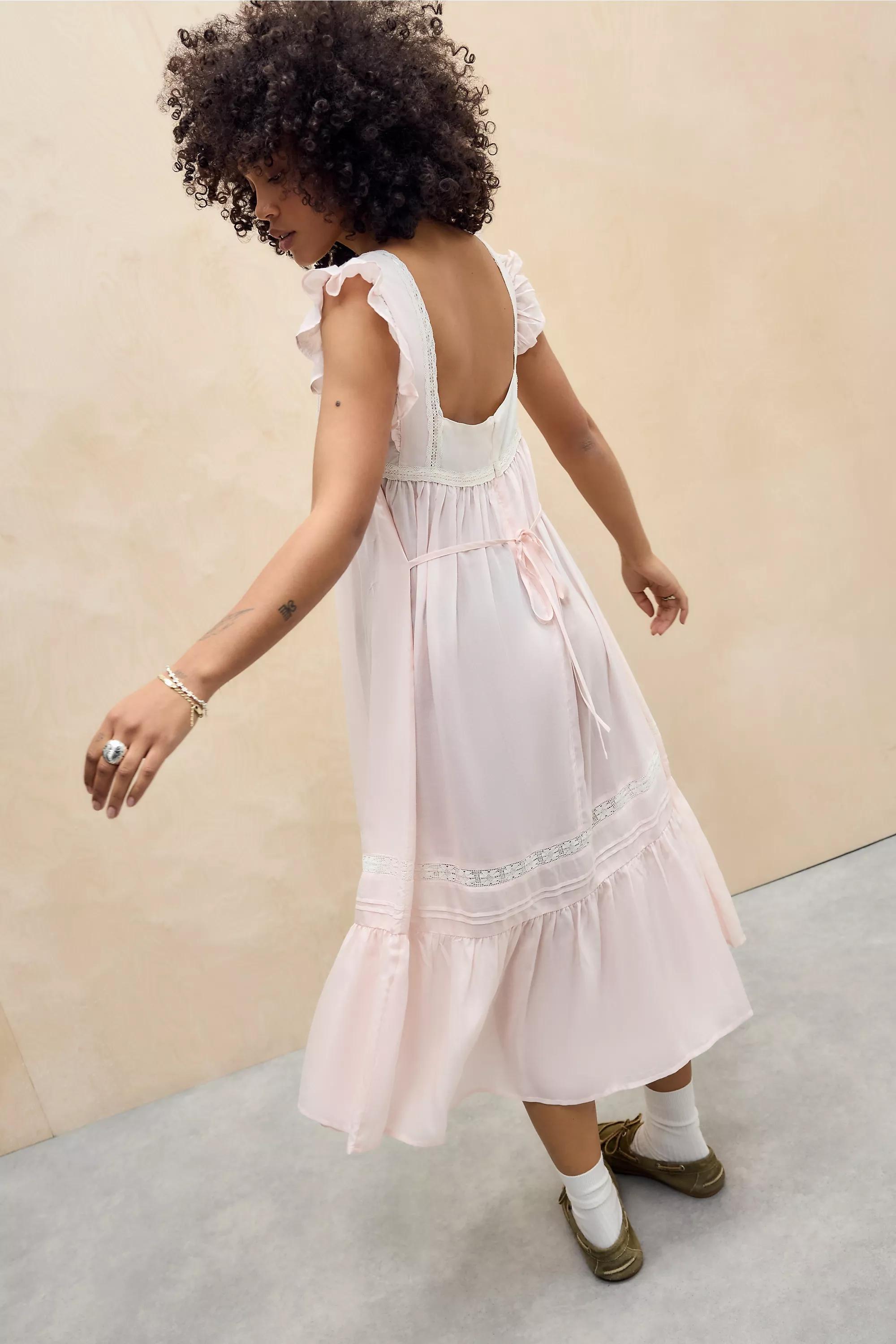 White Kimchi Blue Aurelia Nightie, PINK, large image number 4