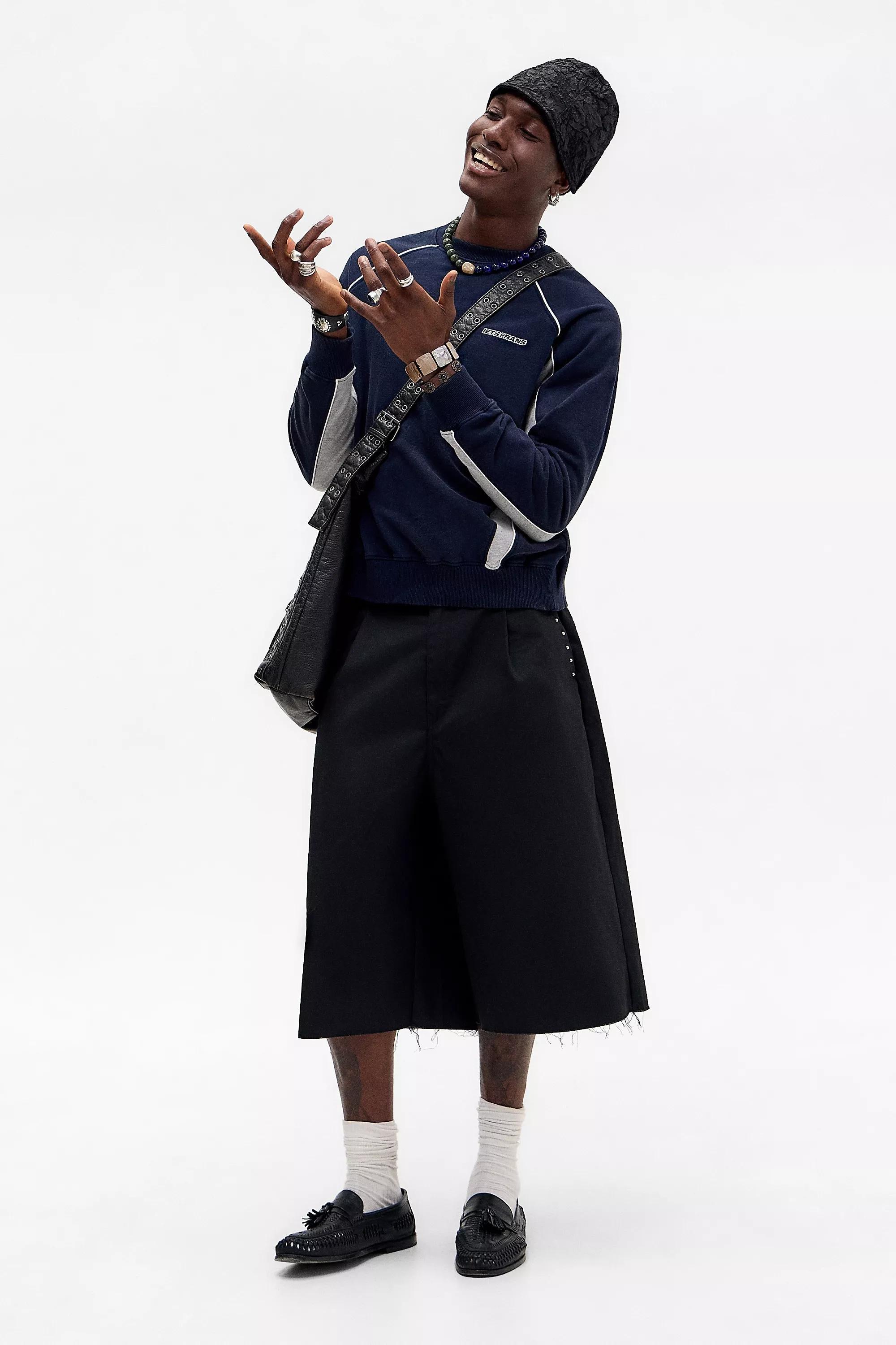 Navy Iets Frans... Harri Panelled Sweatshirt, , large image number 5