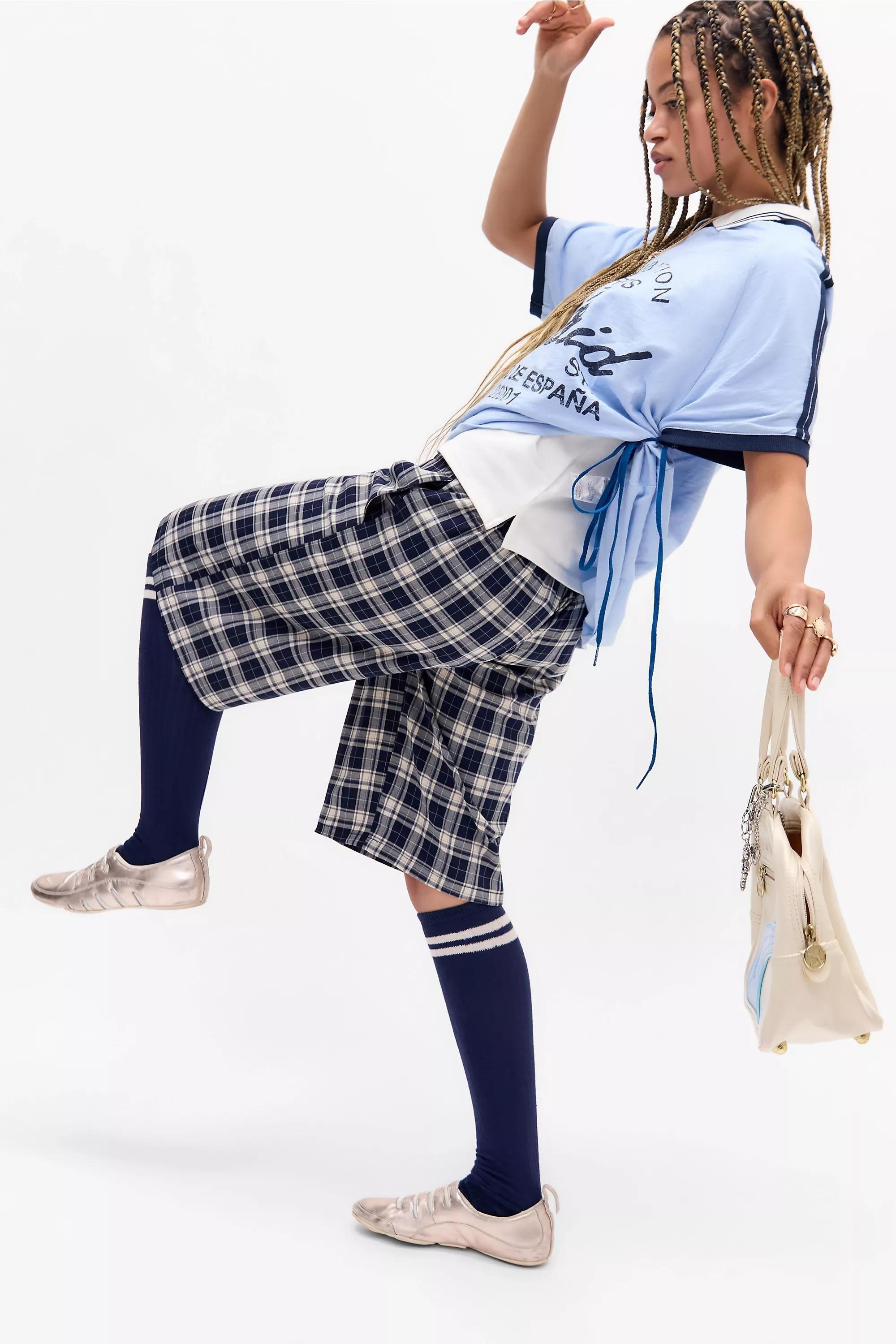 UO Madrid V-Neck Boyfriend T-Shirt, BLUE, large image number 5