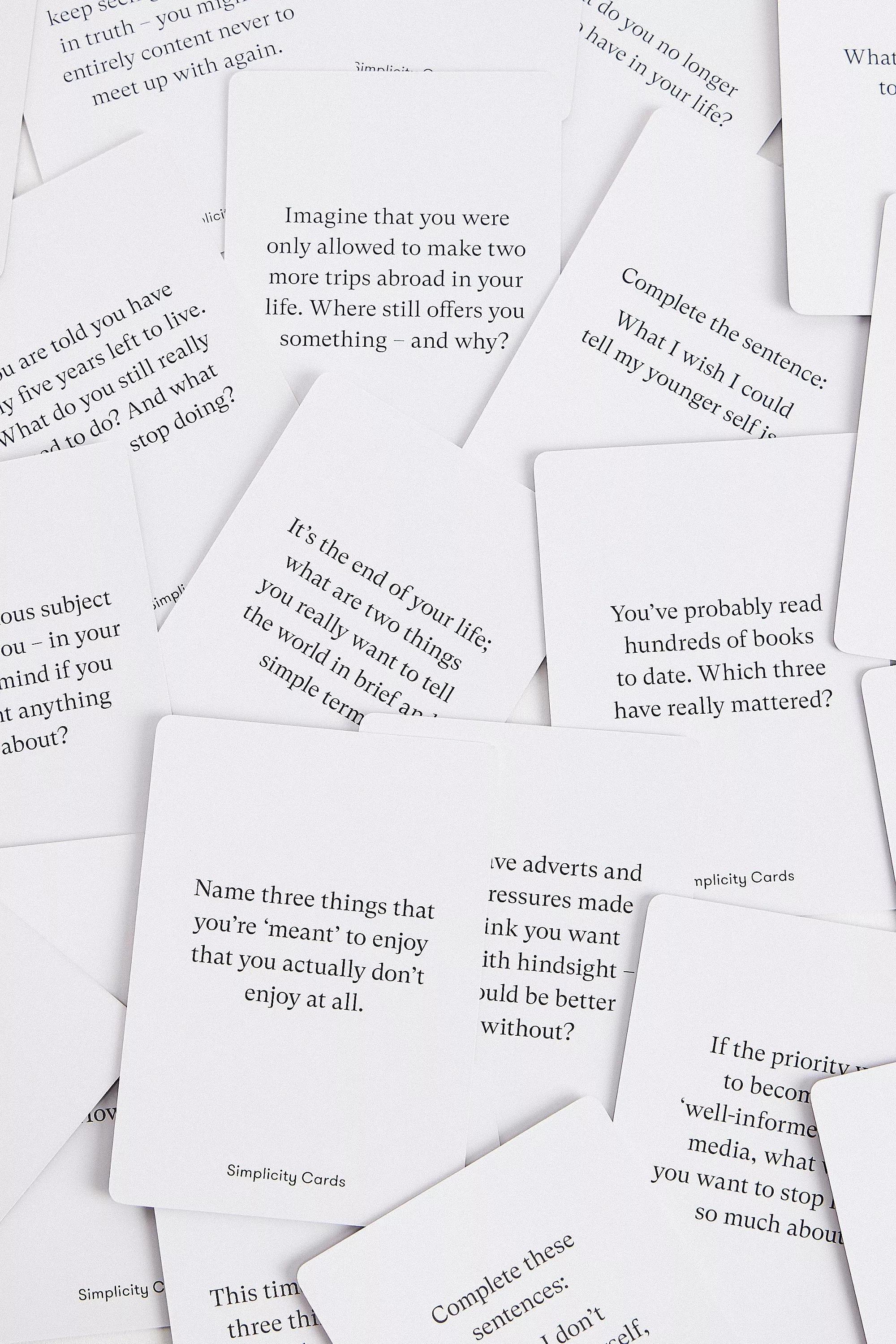 Multicolour The School Of Life Simplicity Cards Game, ASSORT, large image number 1