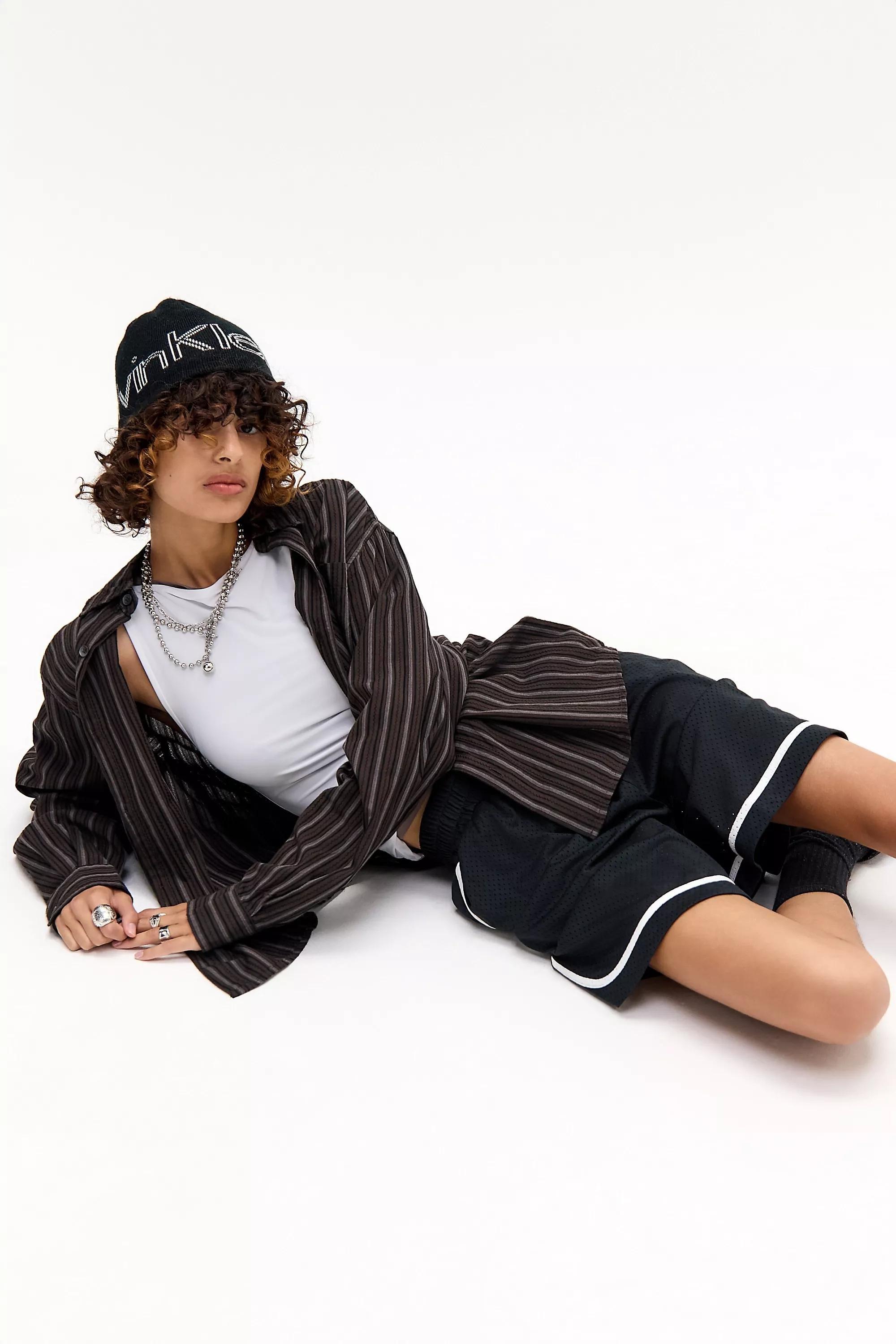 Brown Loom Brown Nolan Stripe Shirt, BRN, large image number 4