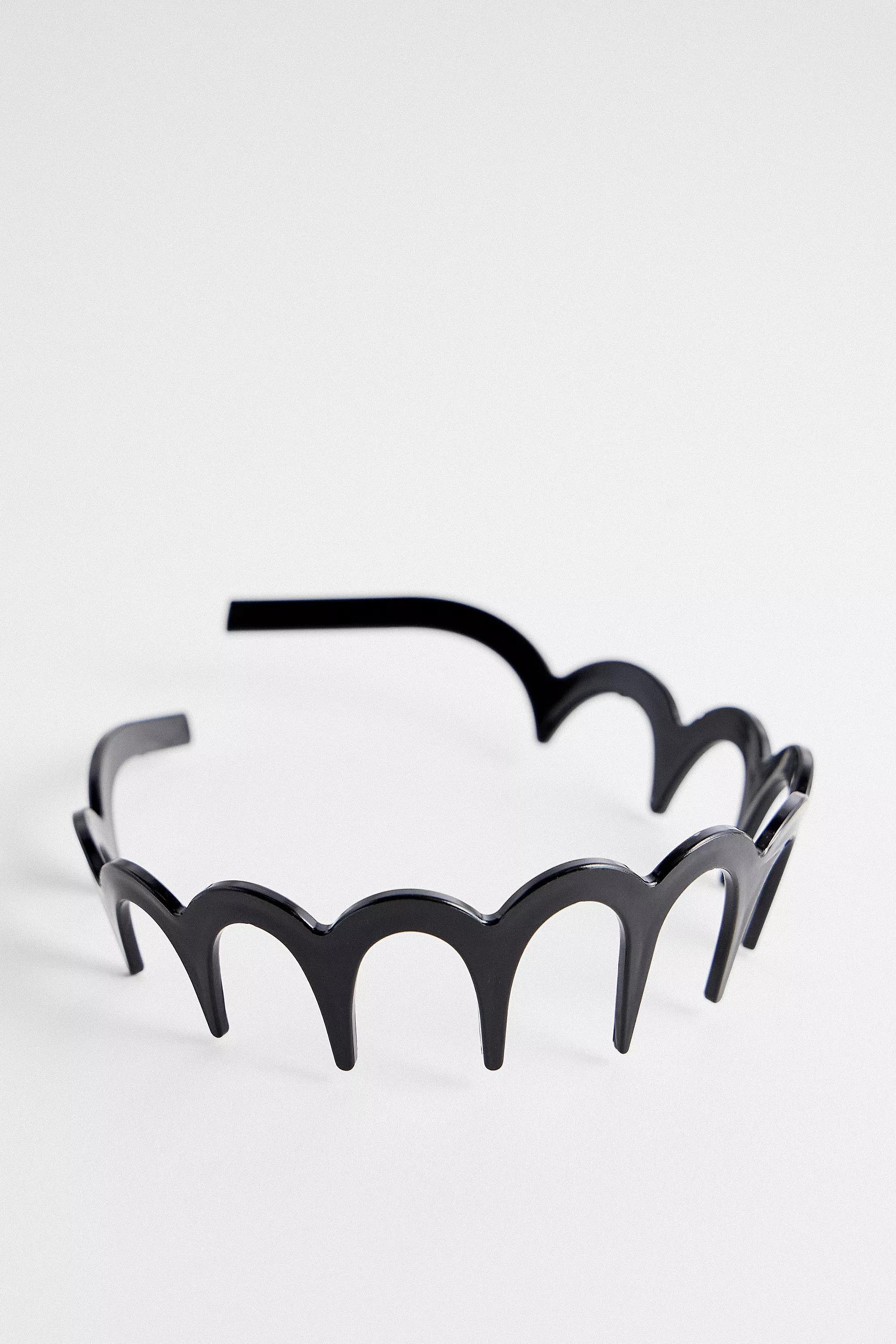 UO Zig Zag Headband, BLK, large image number 1