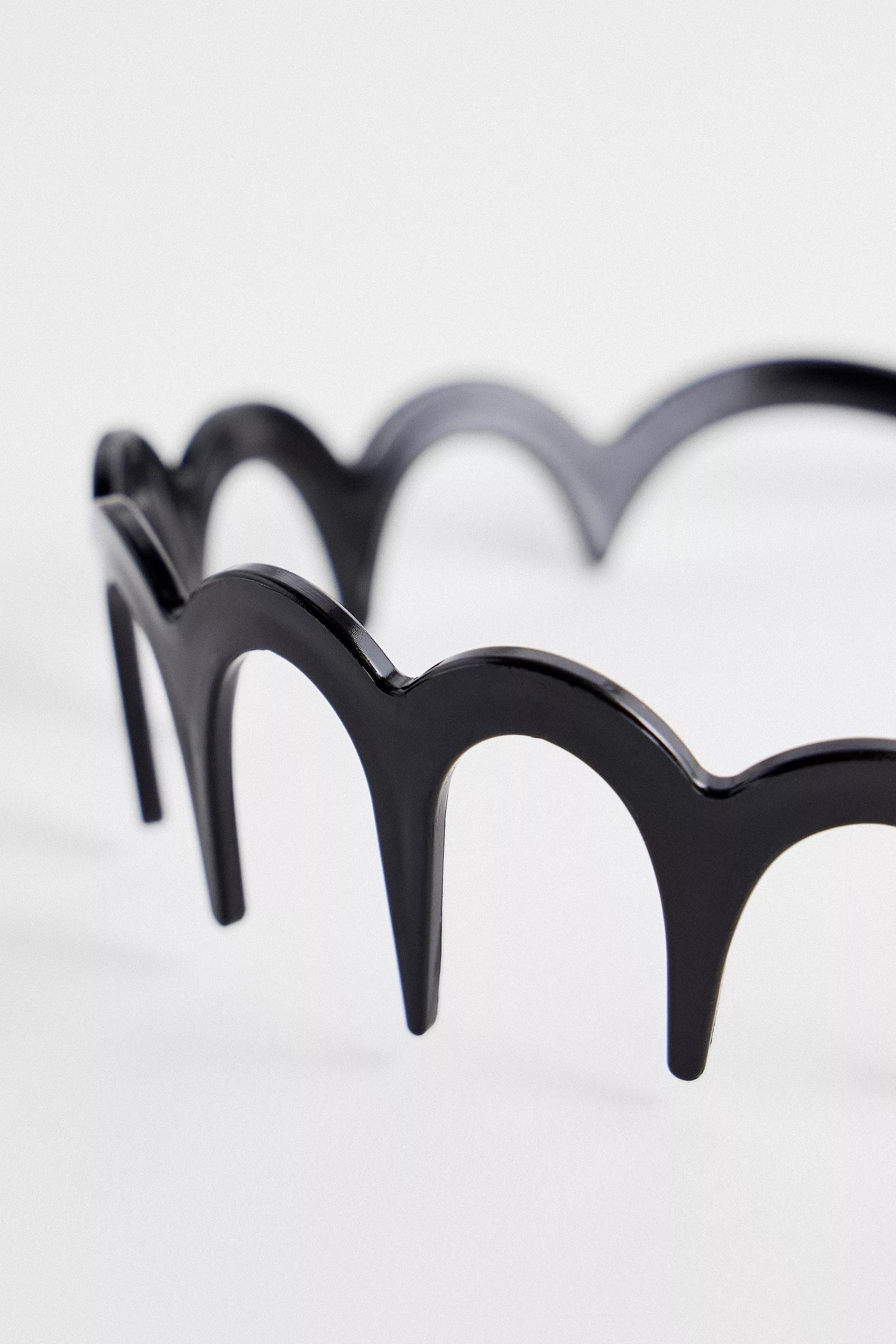 UO Zig Zag Headband, BLK, large image number 2