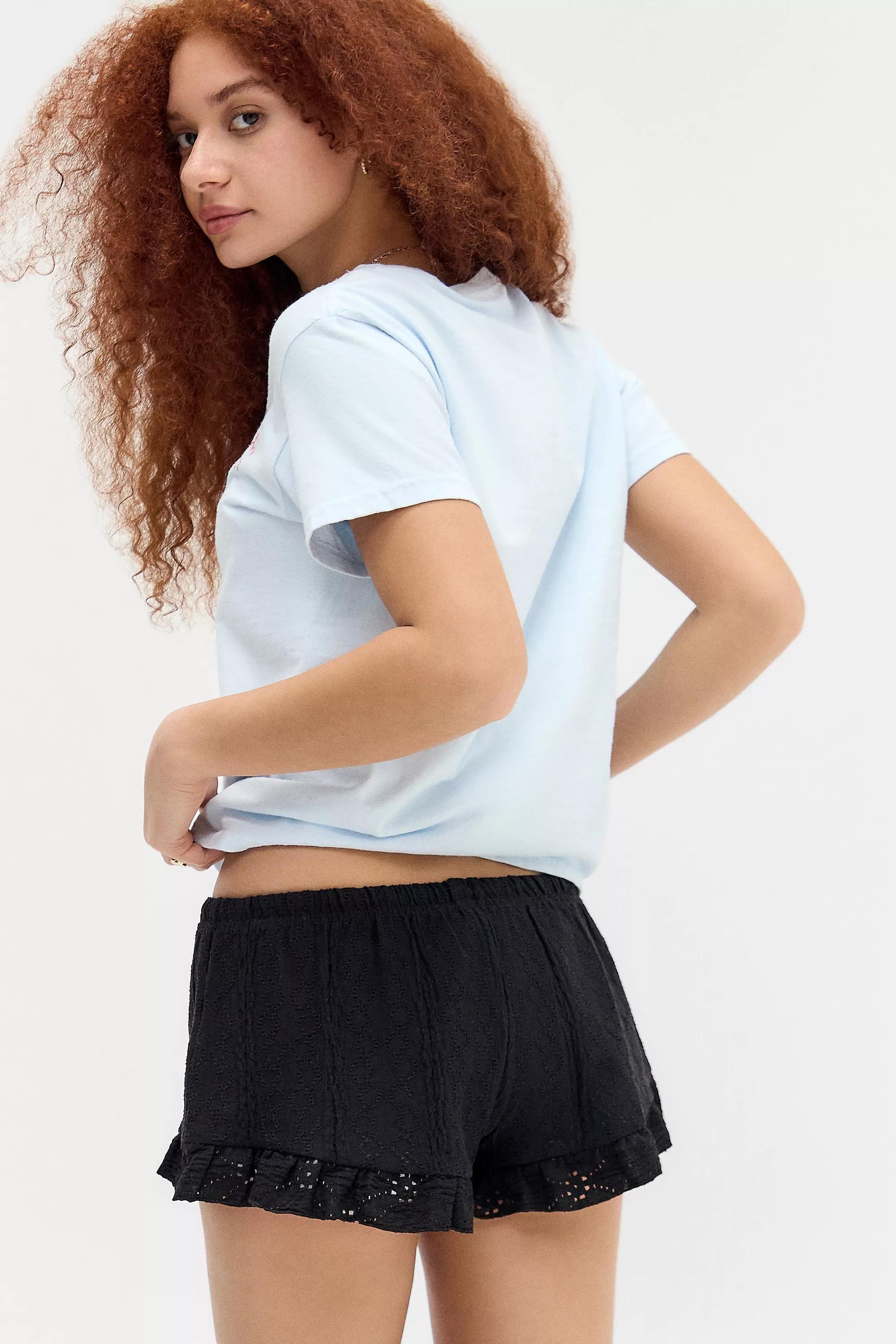 Kimchi Blue Jules Broderie Mini Shorts, , large image number 3