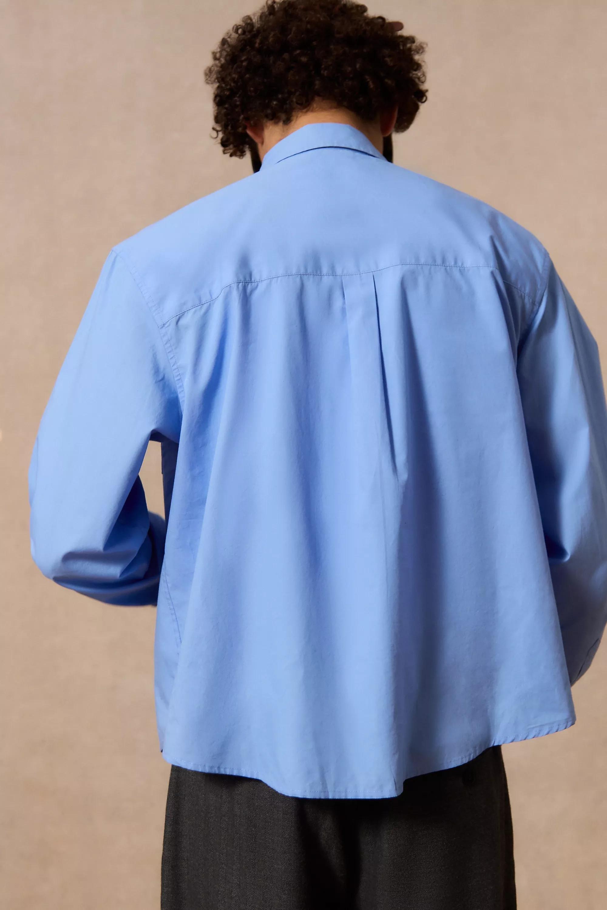 BLUE Loom Blue Nolan Business Shirt, BLUE, large image number 3