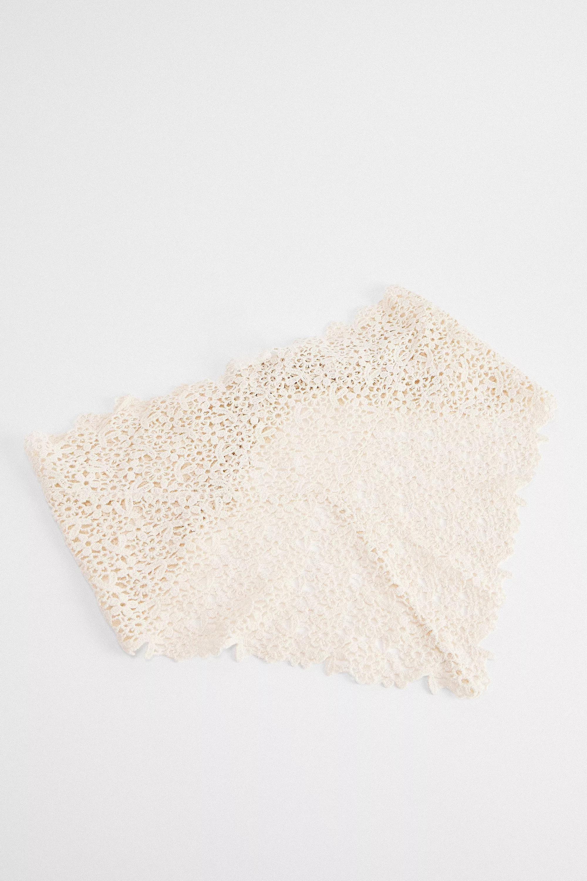 Cream Uo Lace Headscarf, IVRY, large image number 4
