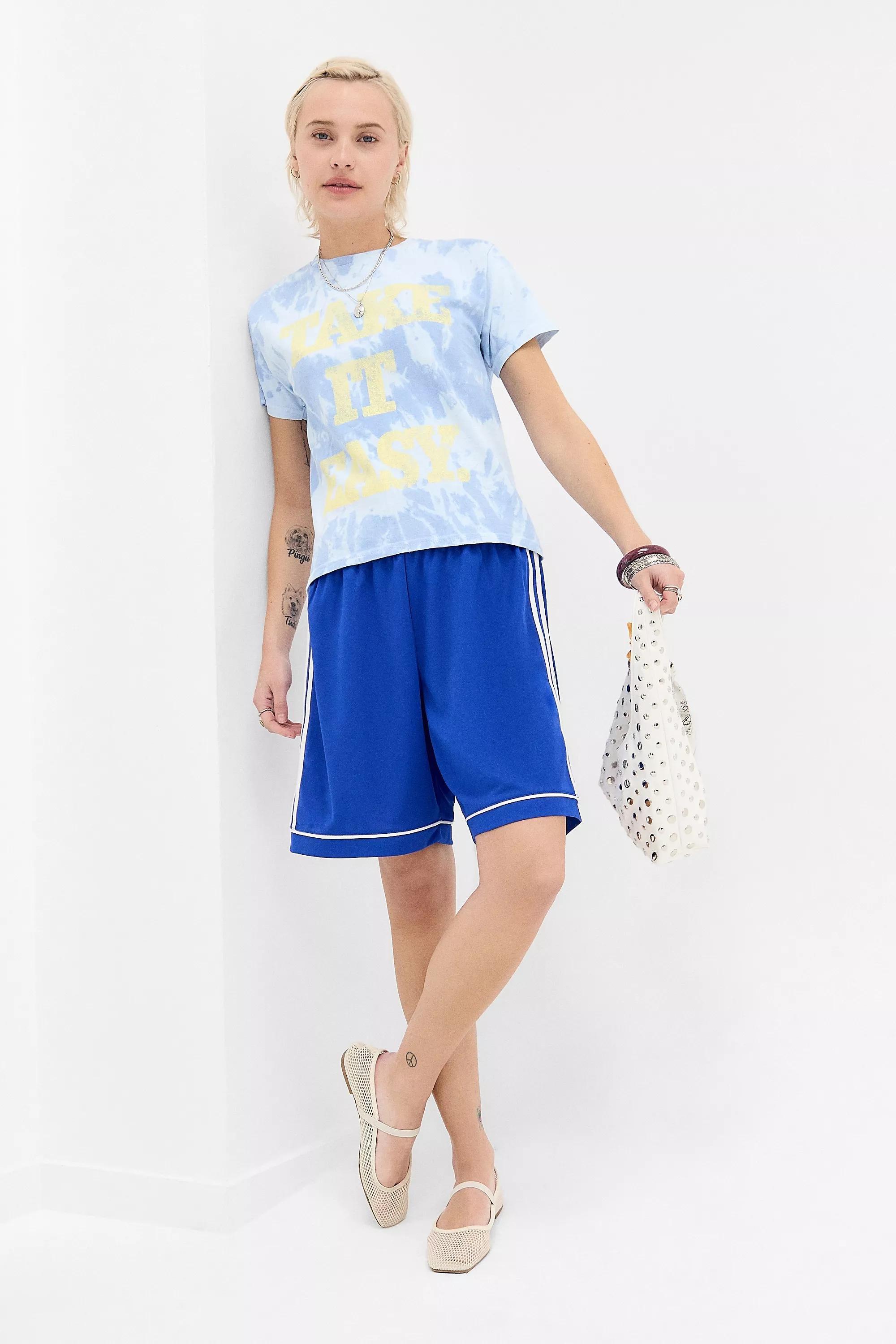 TIEDYE;TIE DYE SLOGAN RELAXED, BLUE, large image number 2