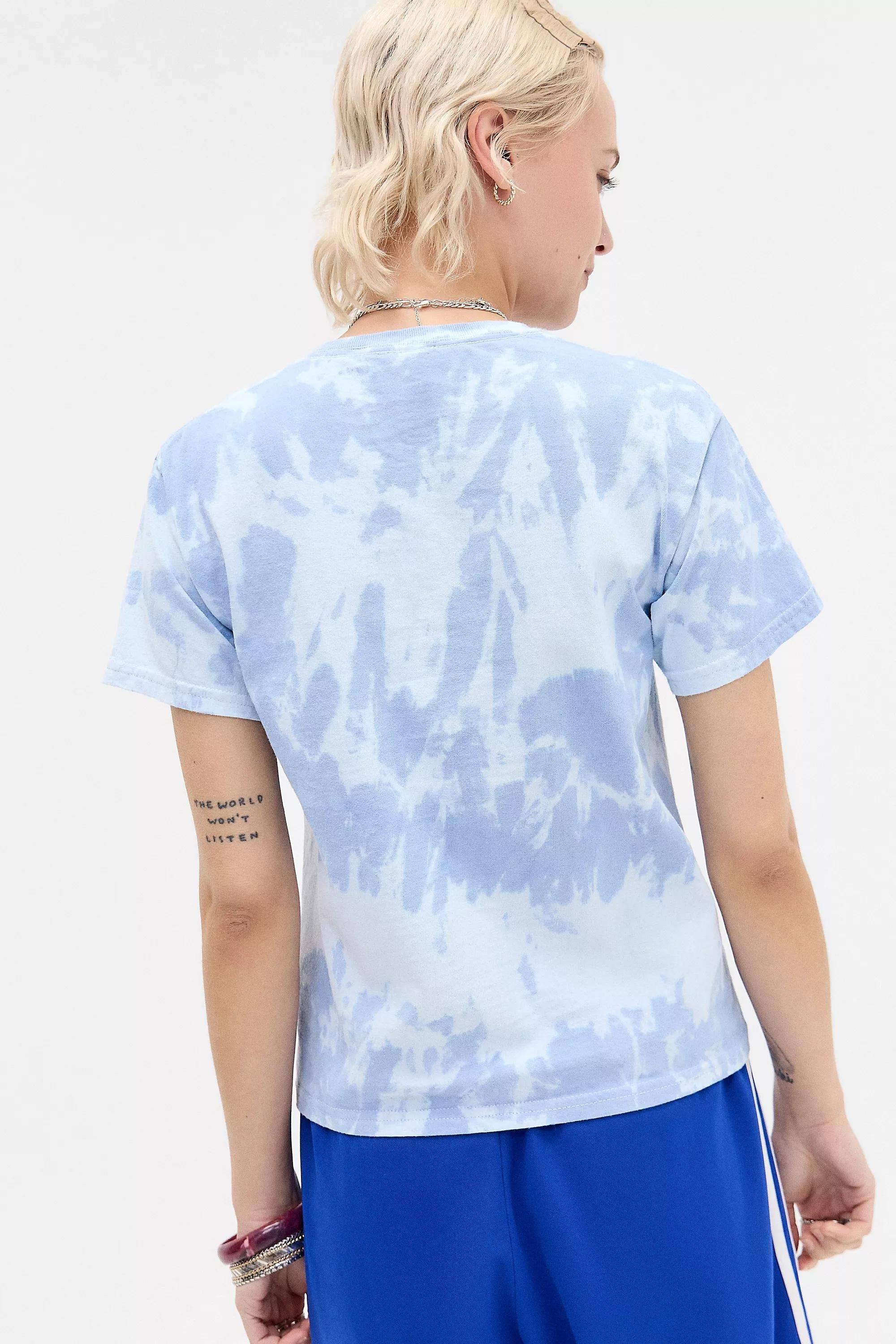 TIEDYE;TIE DYE SLOGAN RELAXED, BLUE, large image number 3
