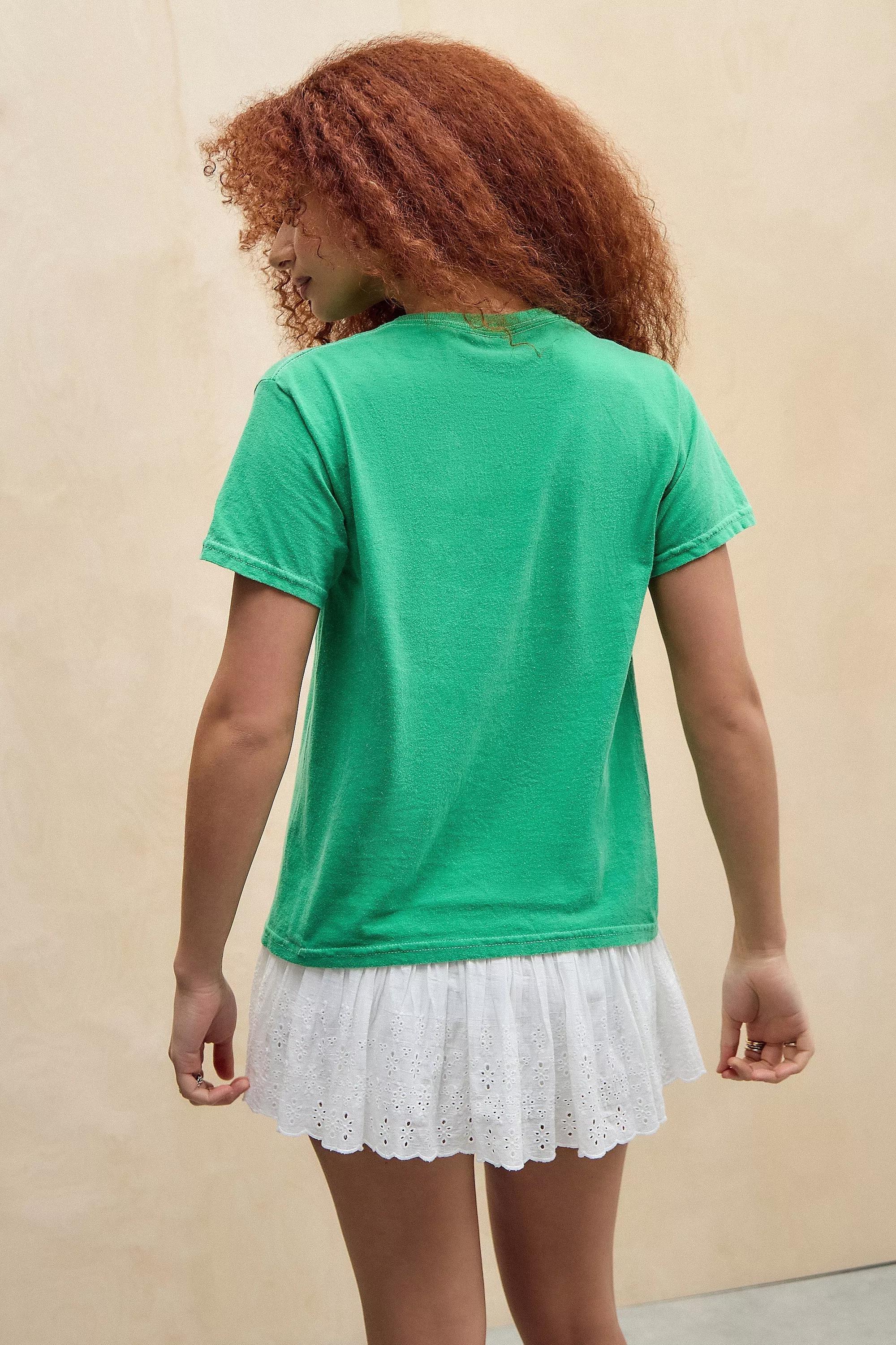 Green Uo Printed Relaxed T-Shirt, , large image number 3