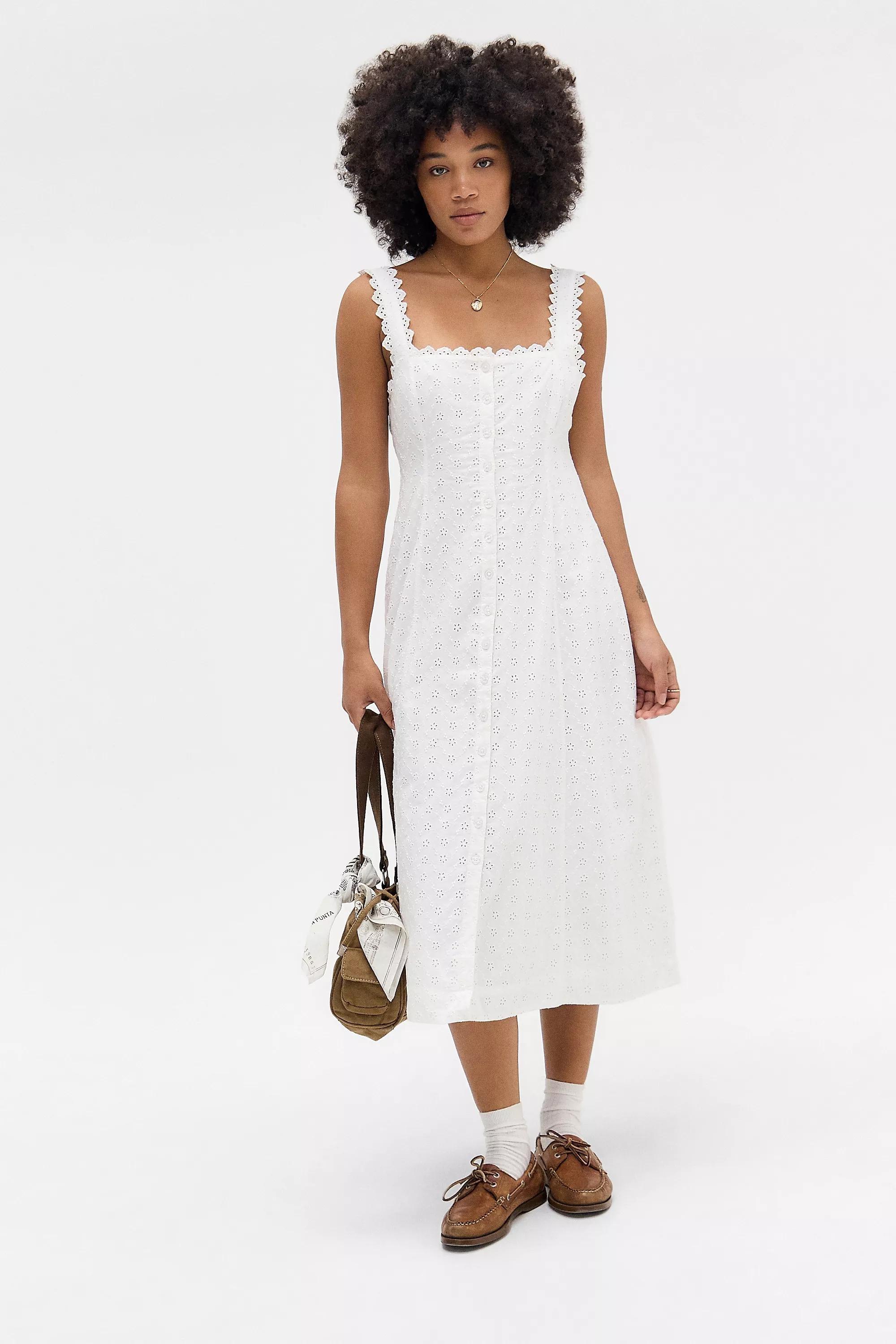 Kimchi Blue Martina Broderie Midi Dress, , large image number 0