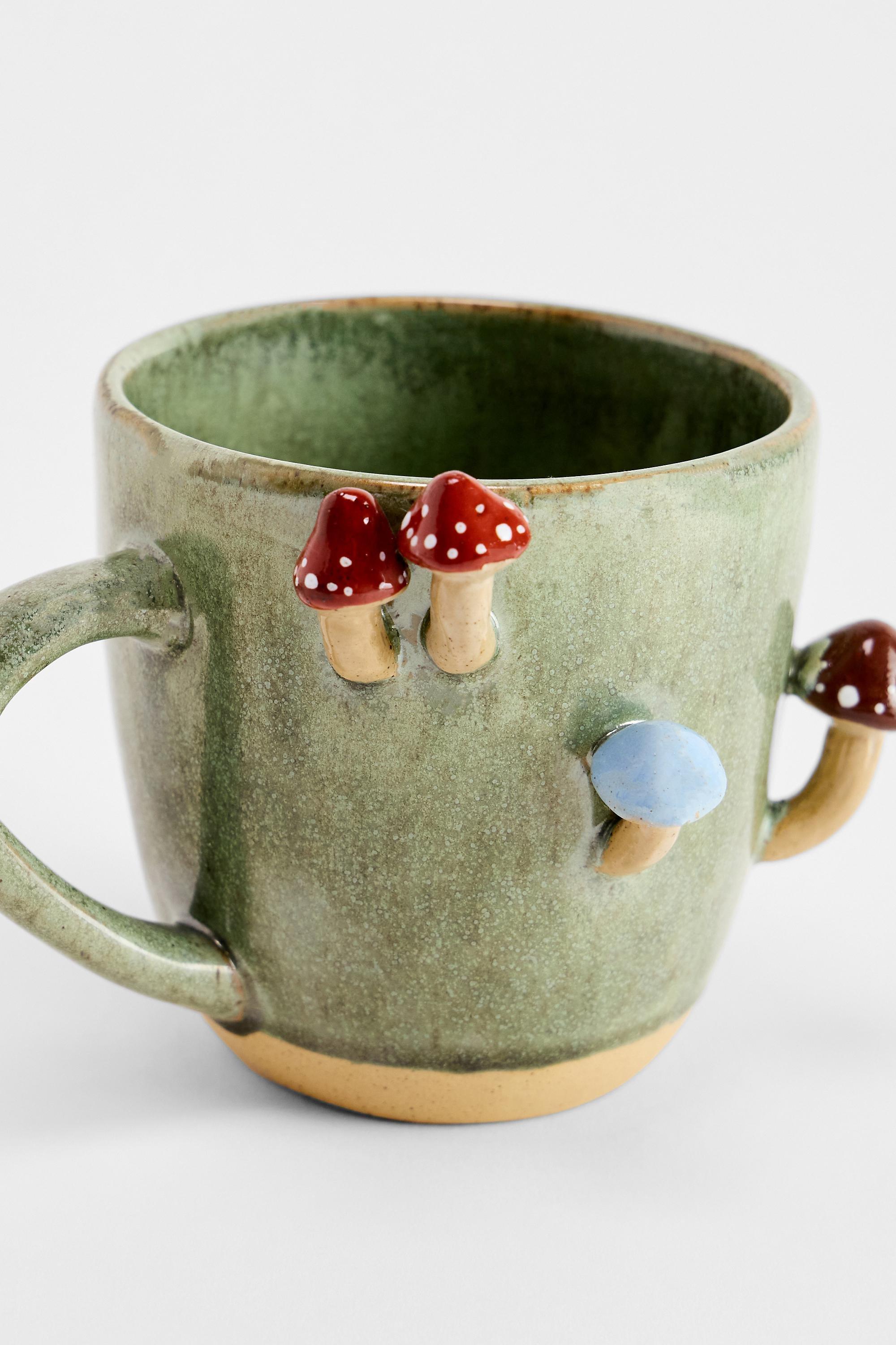 Multicolour Sprouting Mushroom Mug, ASSORT, medium