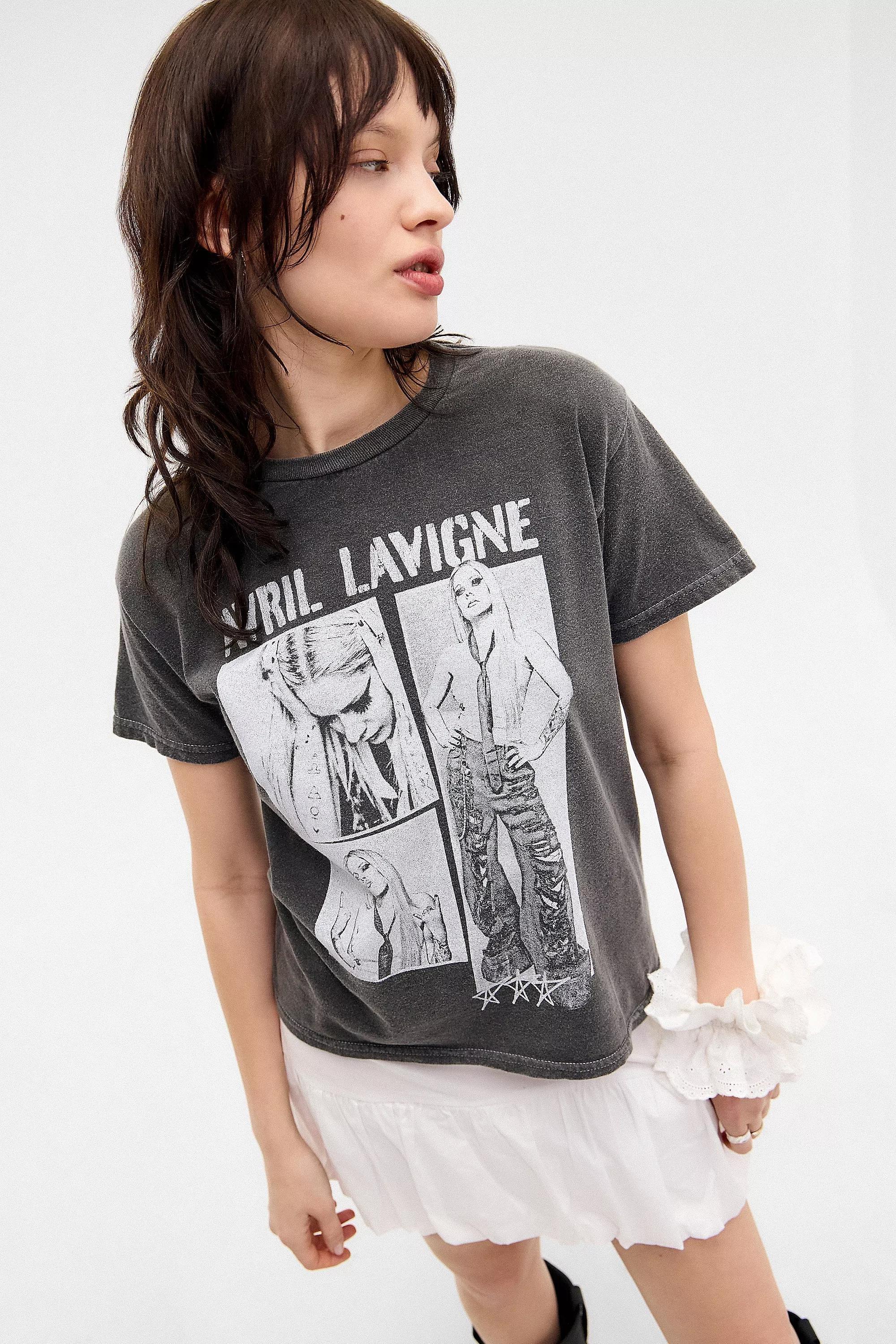 Grey Uo Avril Lavigne Relaxed T-Shirt, , large image number 1