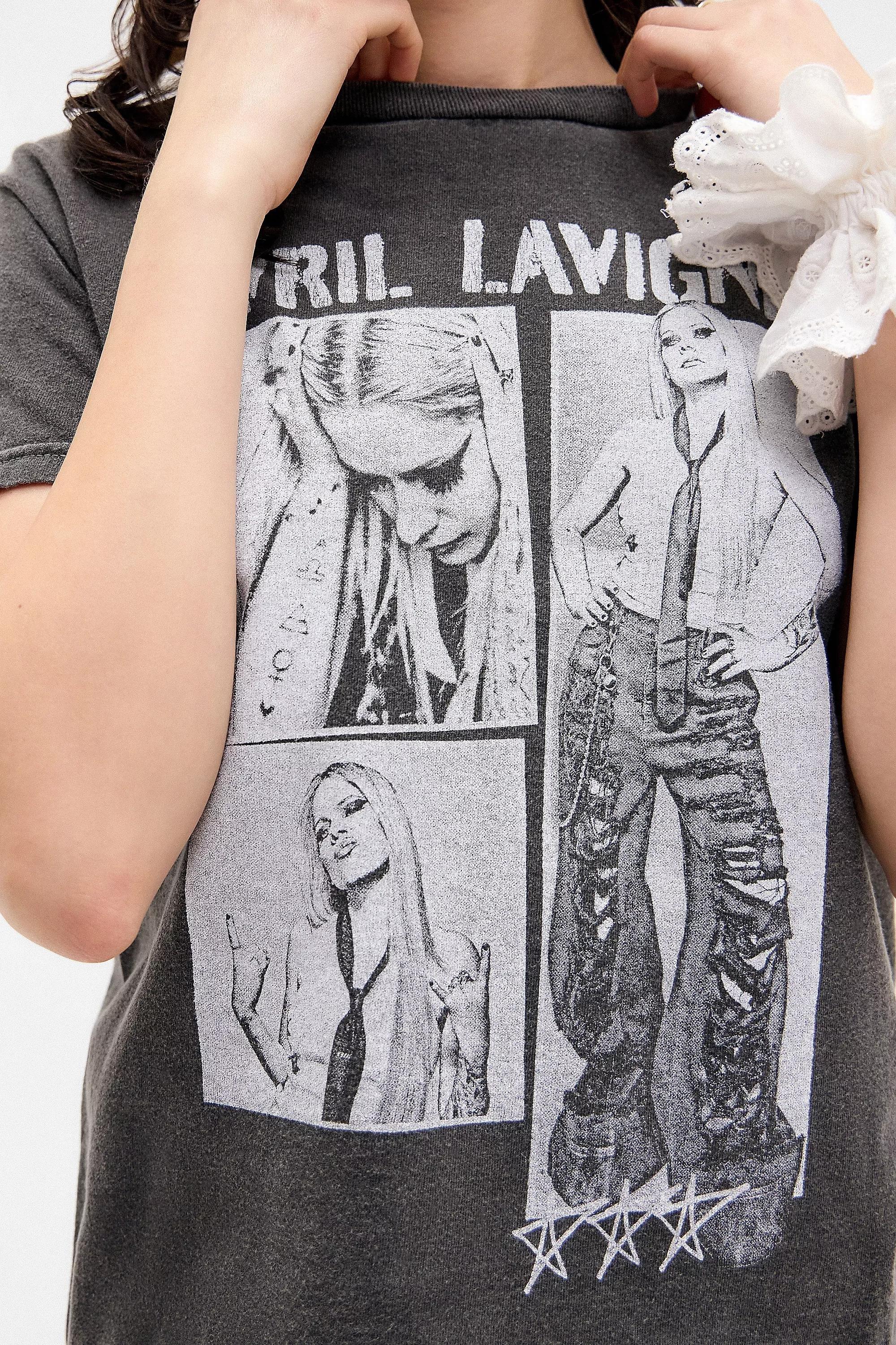 Grey Uo Avril Lavigne Relaxed T-Shirt, , large image number 2