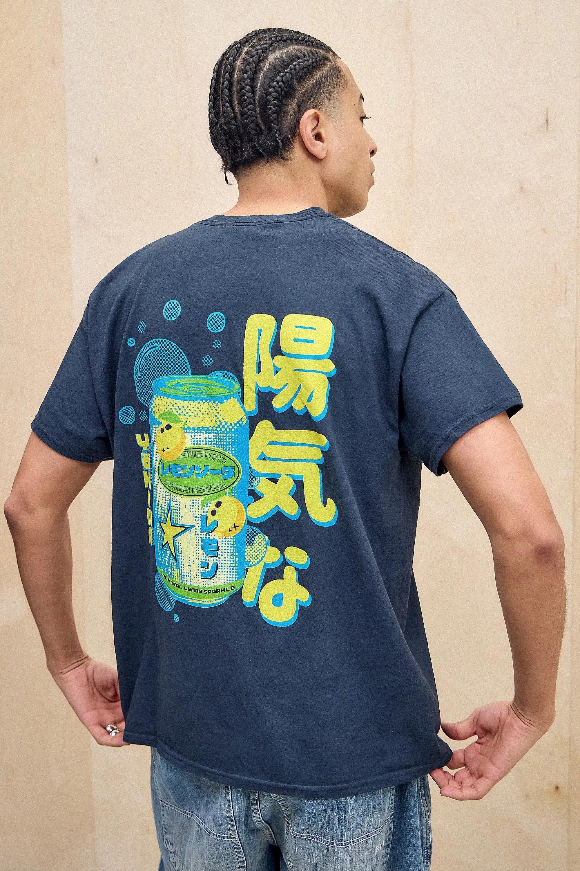 Navy Uo Asiatic Soda Can T-Shirt, , large image number 0