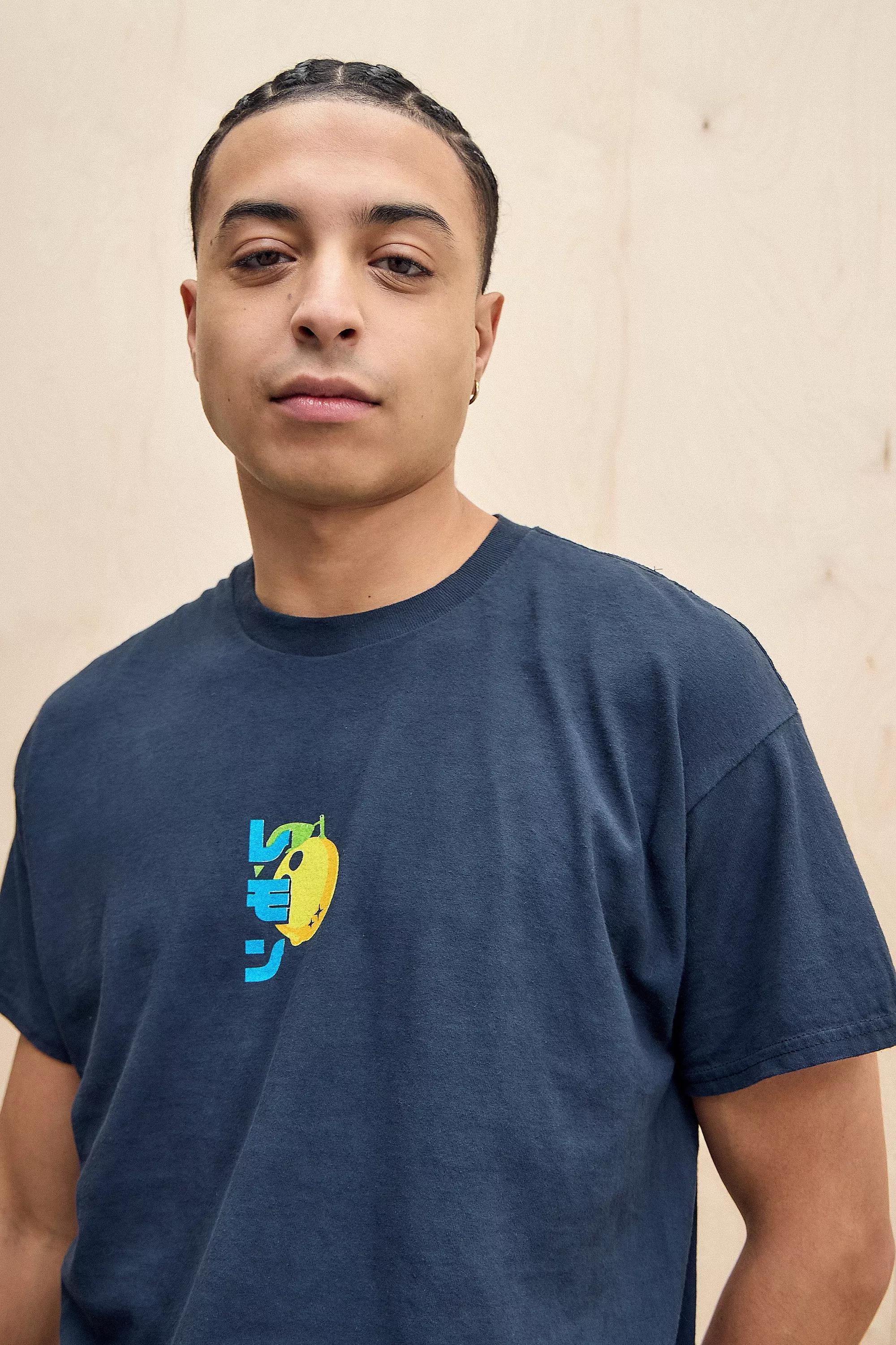 Navy Uo Asiatic Soda Can T-Shirt, , large image number 3