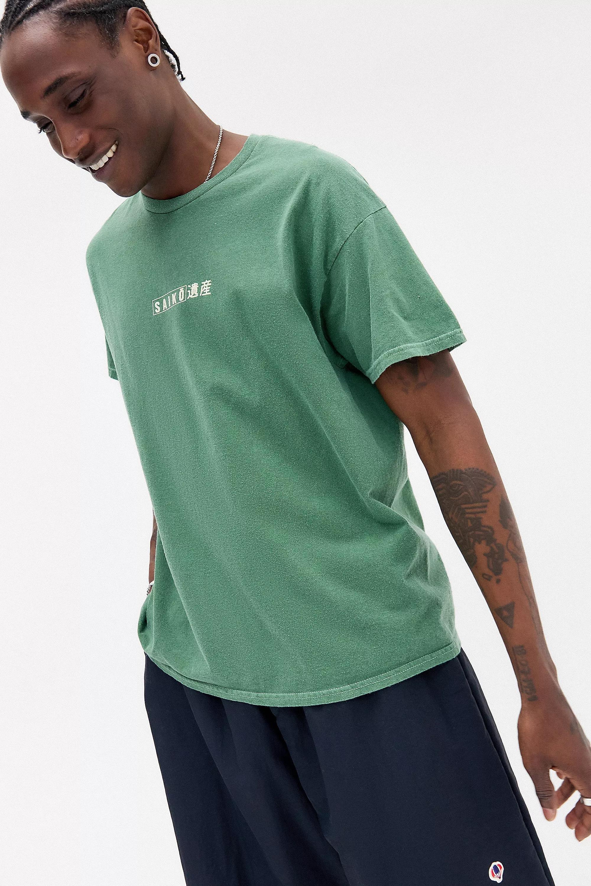 Green Uo Saiko T-Shirt, , large image number 1