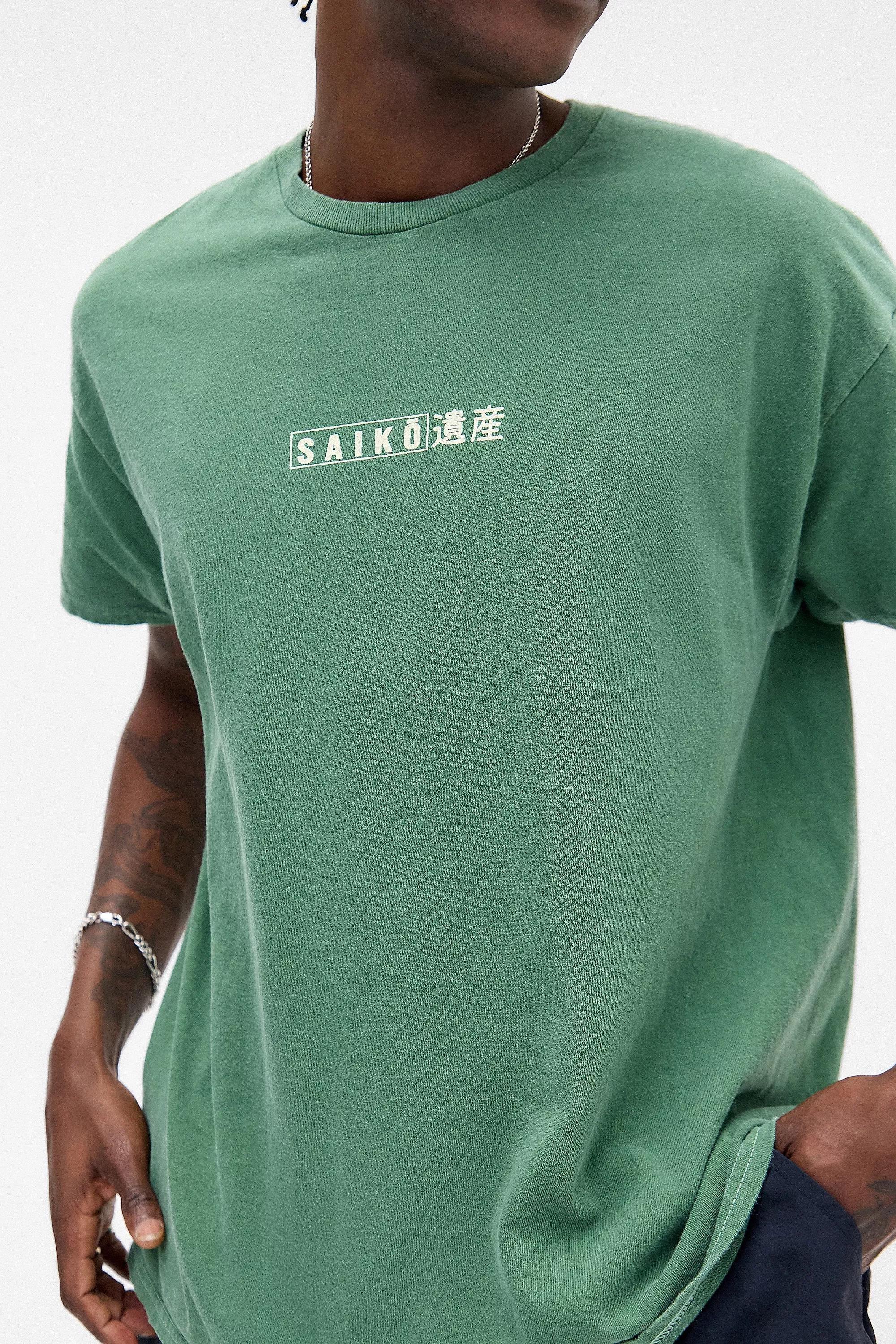 Green Uo Saiko T-Shirt, , large image number 3