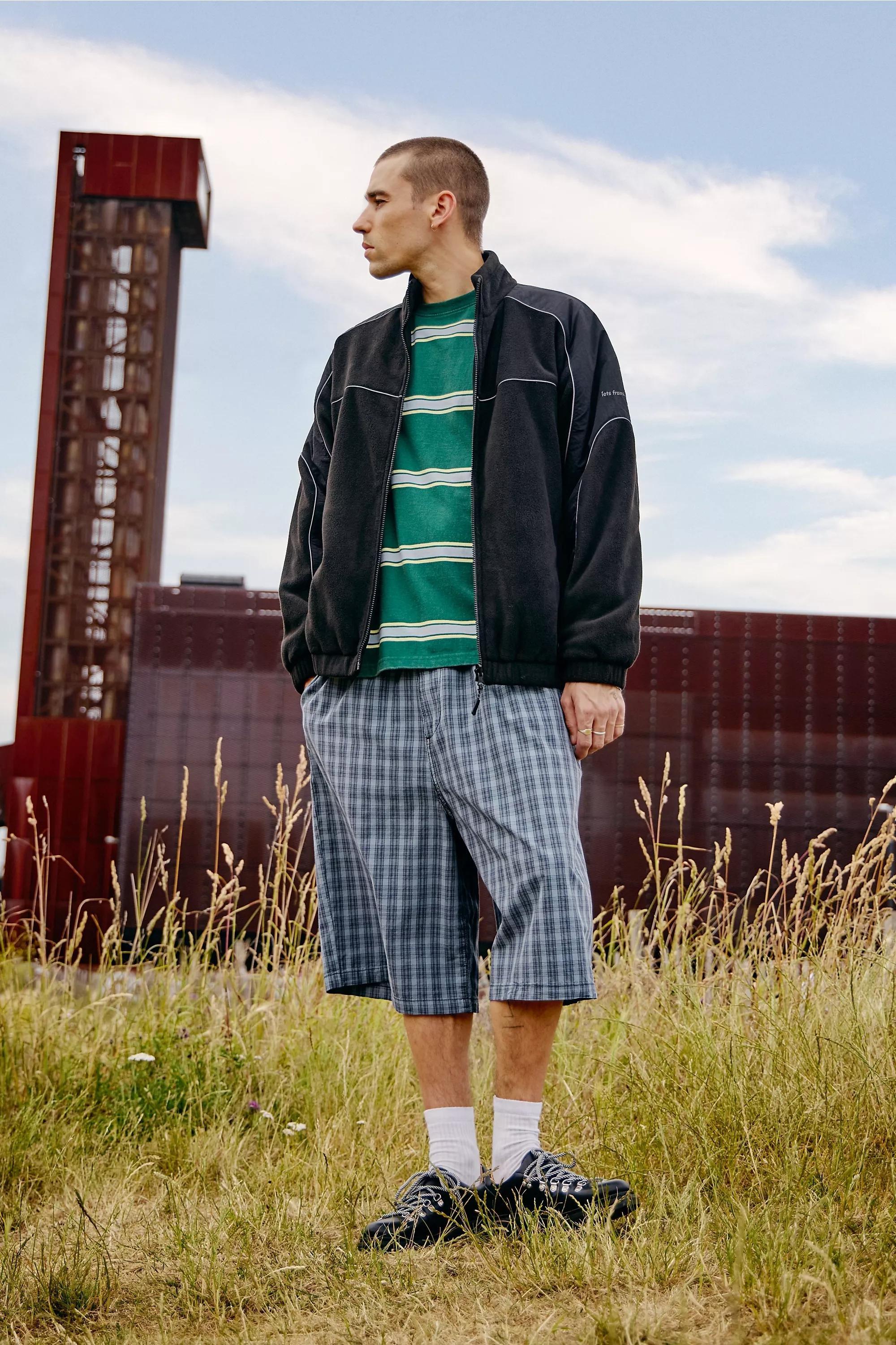 Black Iets Frans...Atlas Reversible Fleece Jacket, BLK, medium