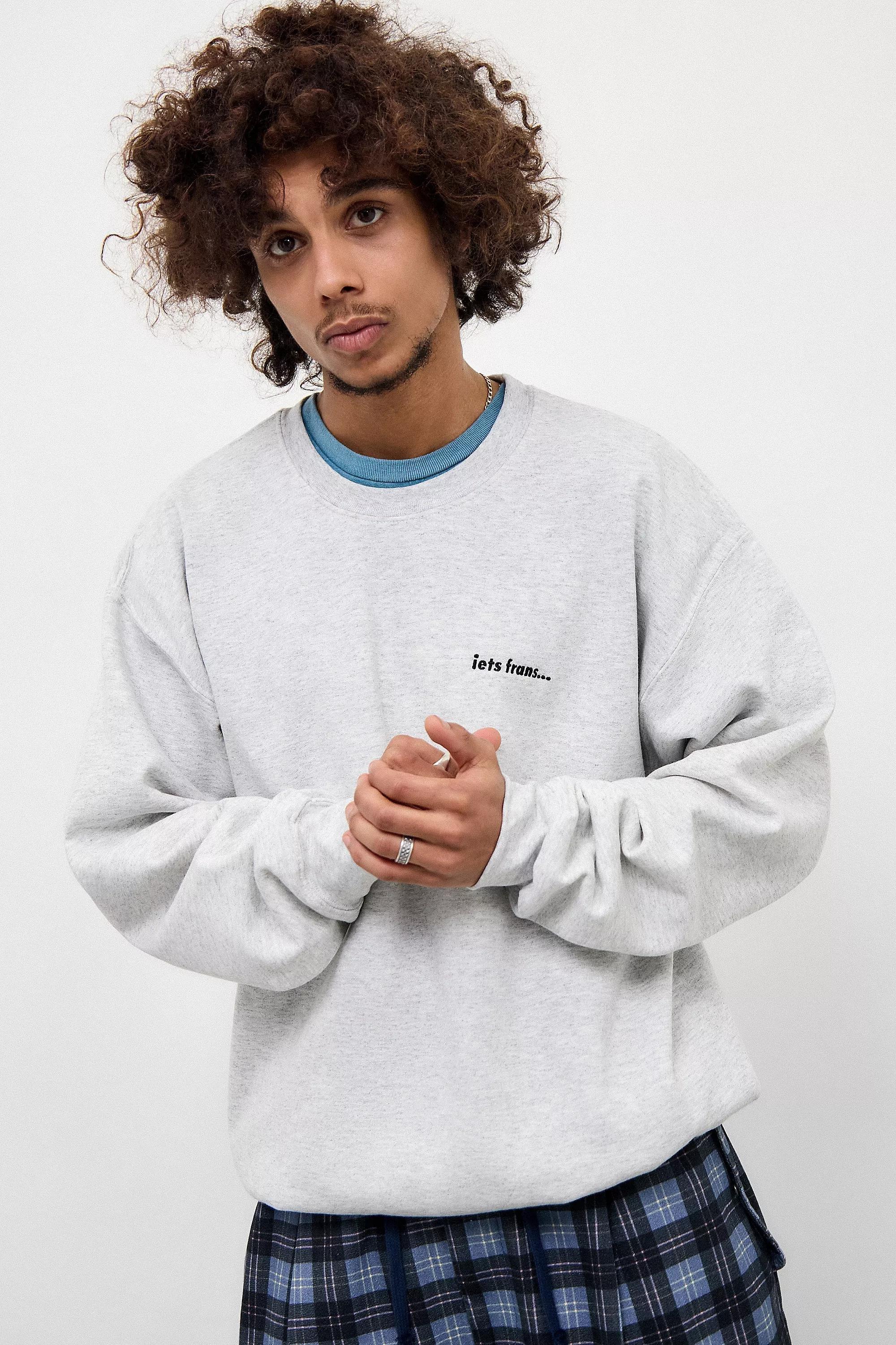 Grey UO Embroidered Sweater, , large image number 0