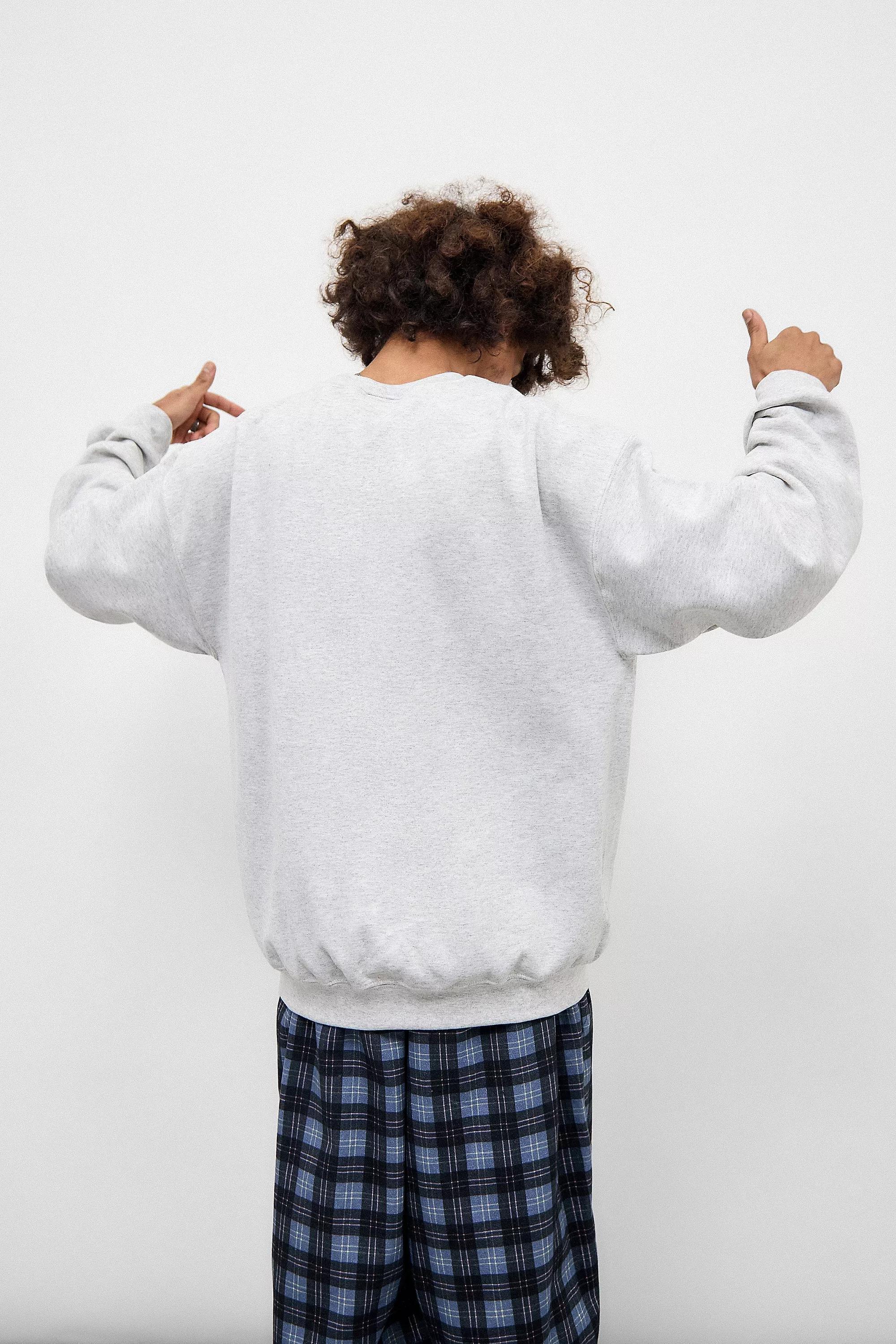 Grey UO Embroidered Sweater, , large image number 3