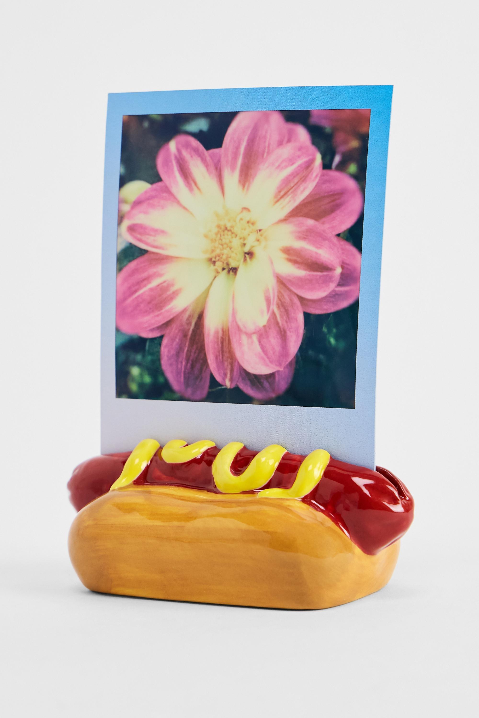 BROWN Hot Dog Ceramic Photo Holder, BRN, large image number 3