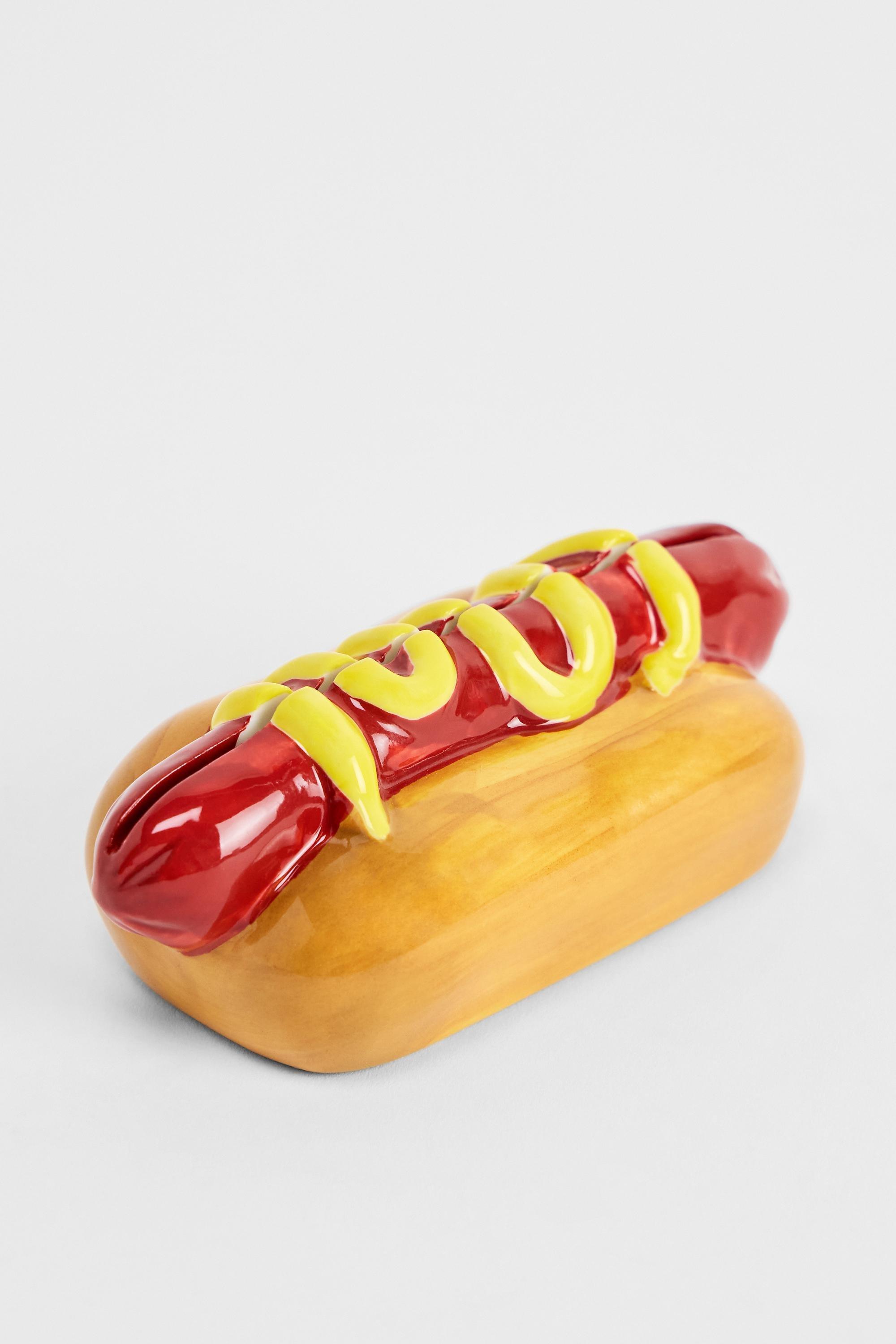 BROWN Hot Dog Ceramic Photo Holder, BRN, large image number 5
