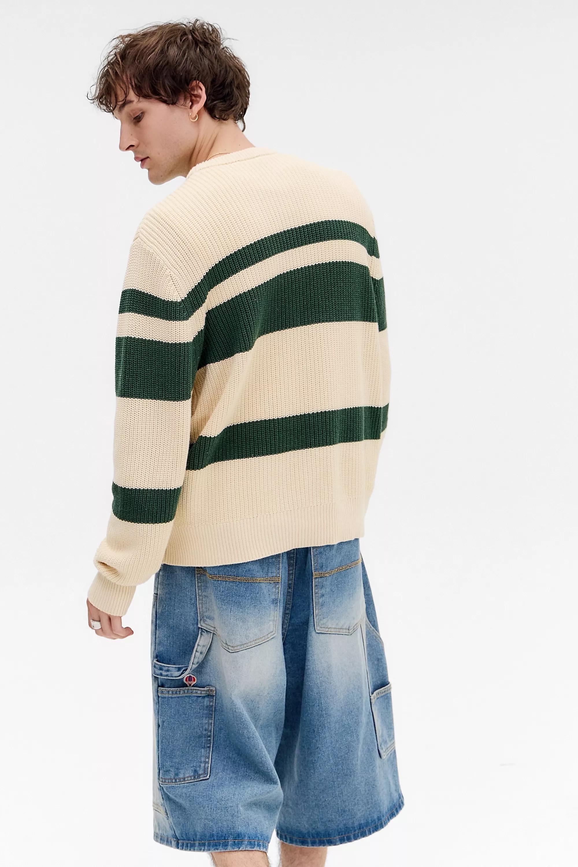 Cream Iets French... Striped Jumper, CREME, large image number 3