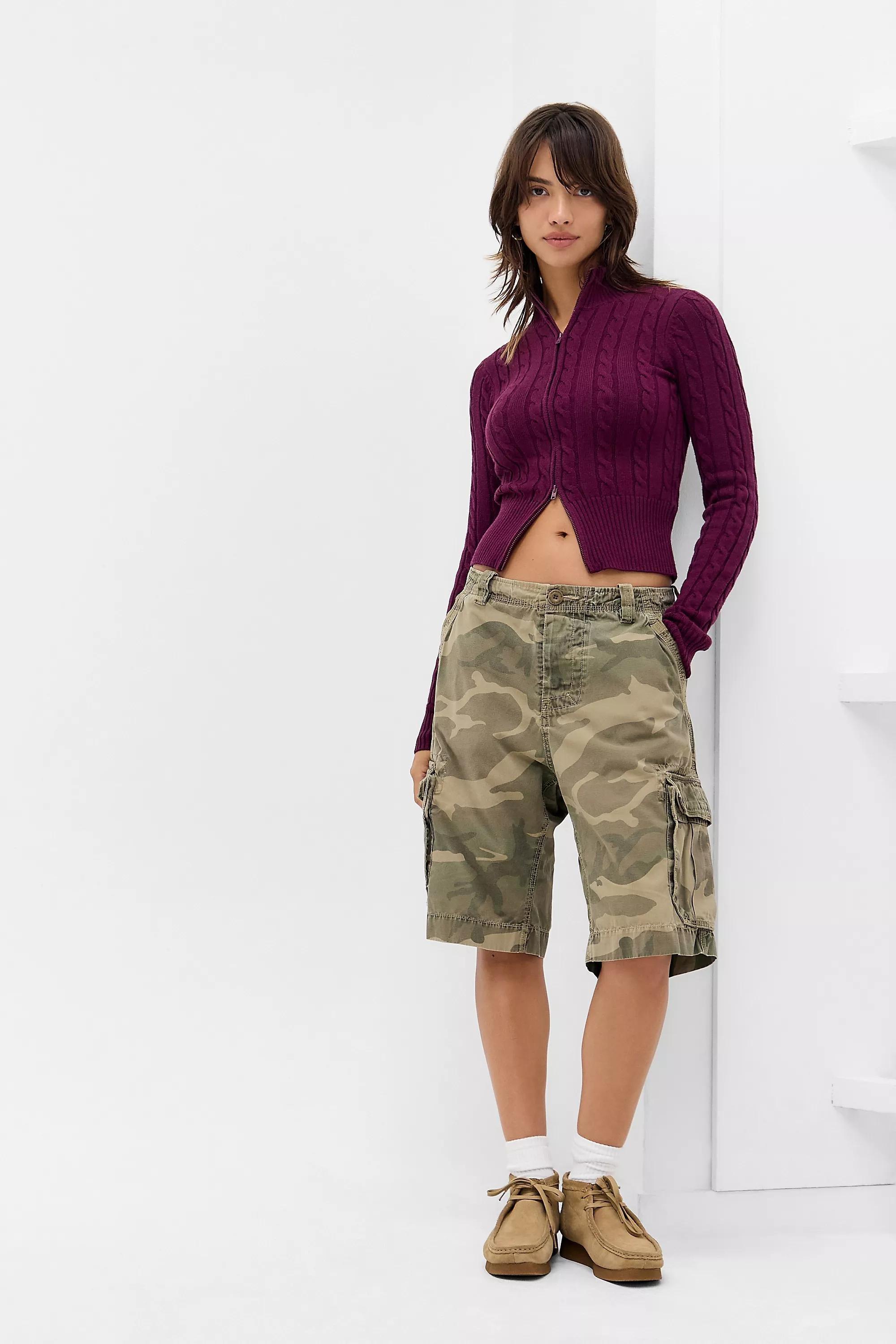 Purple Bdg Perry Zip-Through Knit Track Top, , large image number 3