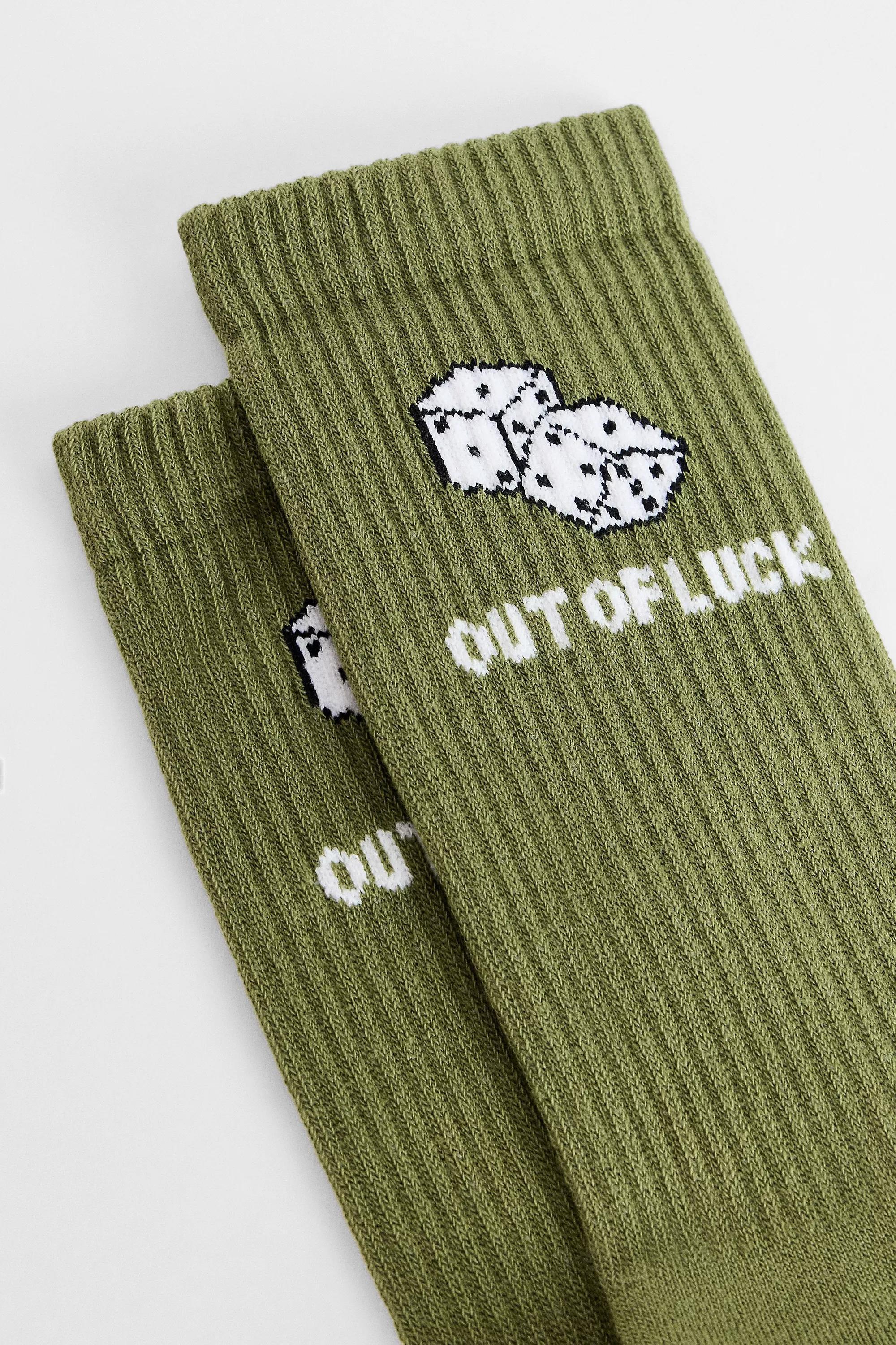 Green Uo Out Of Luck Socks, GRN, large image number 2