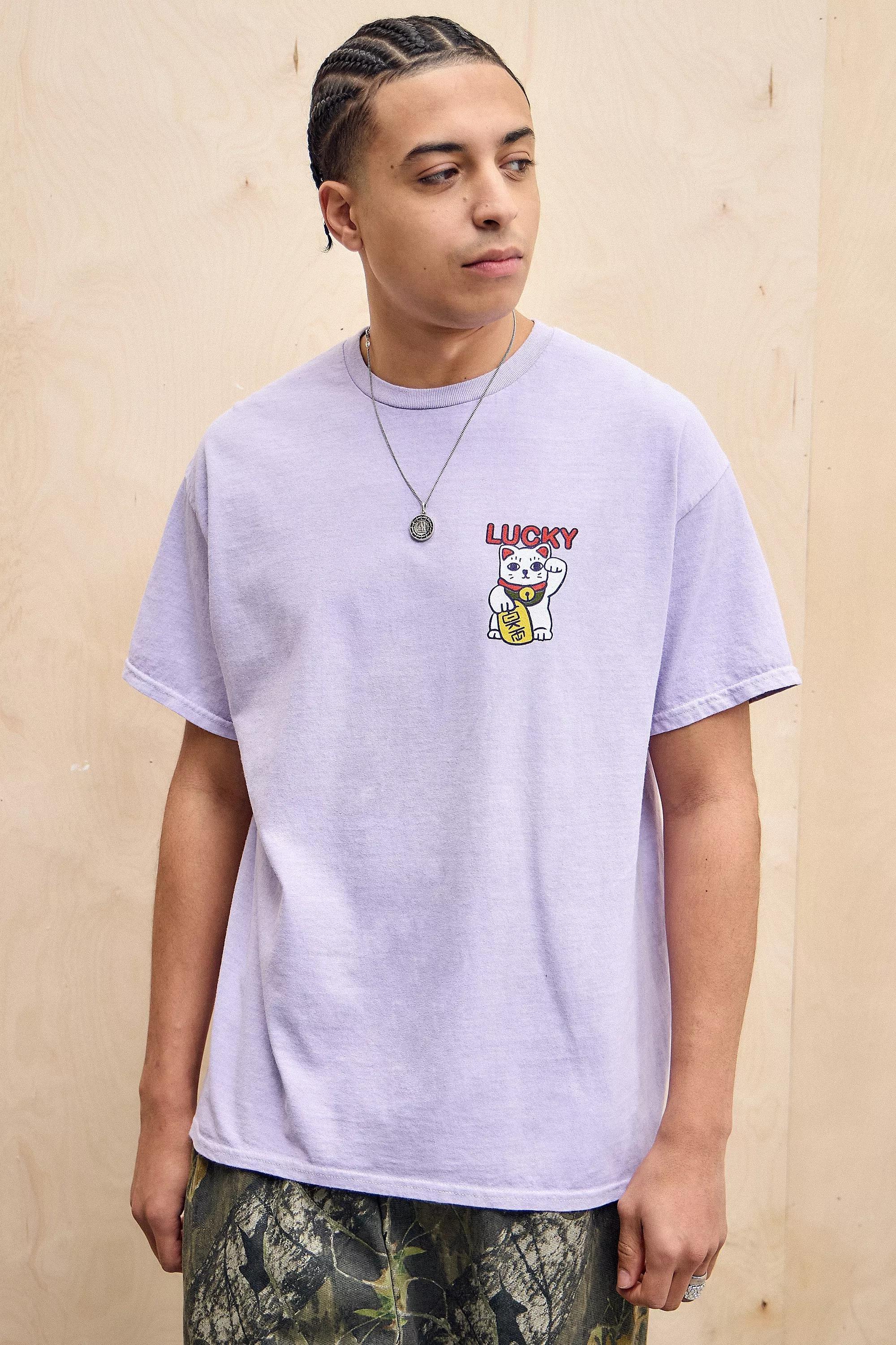 Purple Uo Purple Lucky Cat T-Shirt, , large image number 0