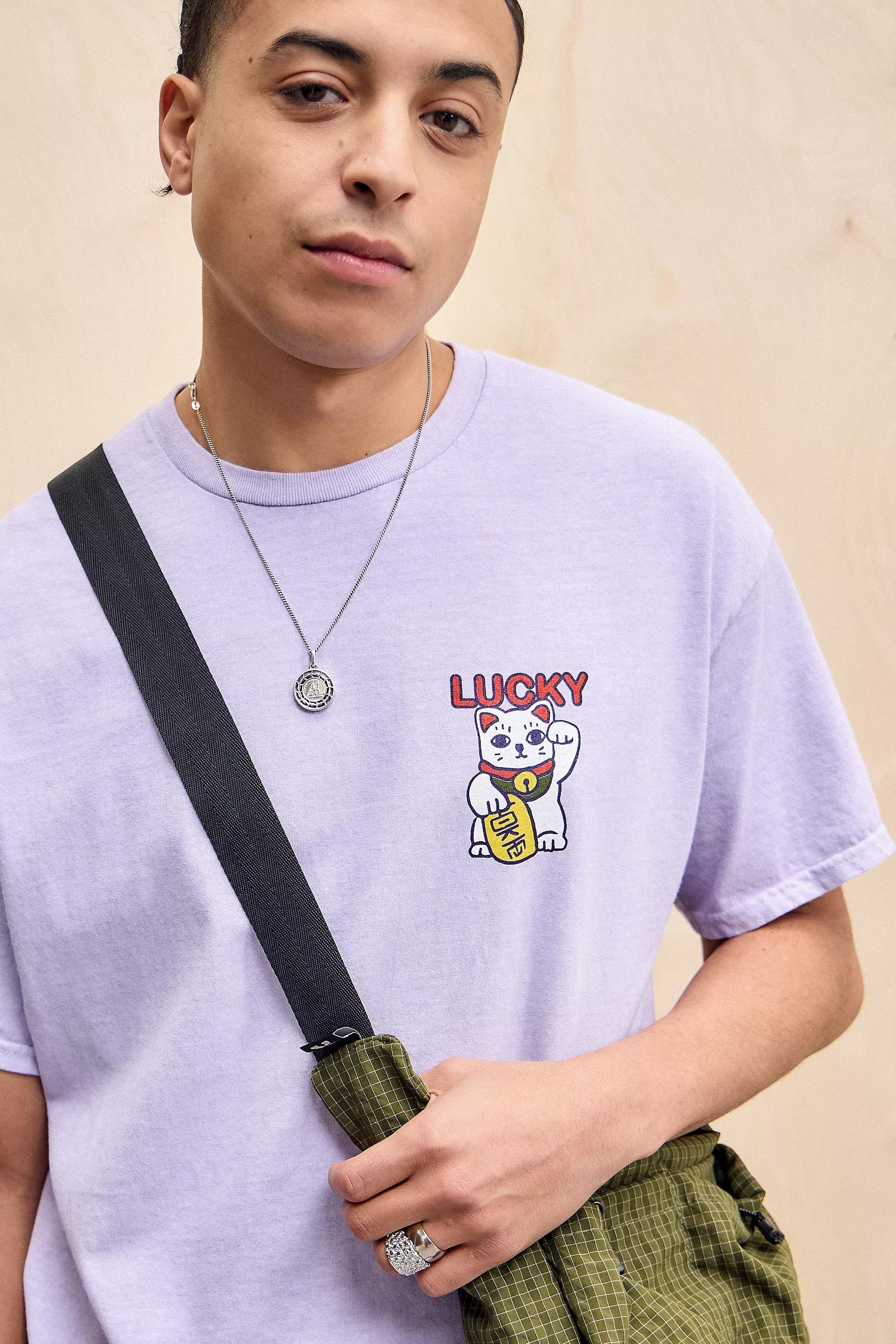 Purple Uo Purple Lucky Cat T-Shirt, , large image number 2