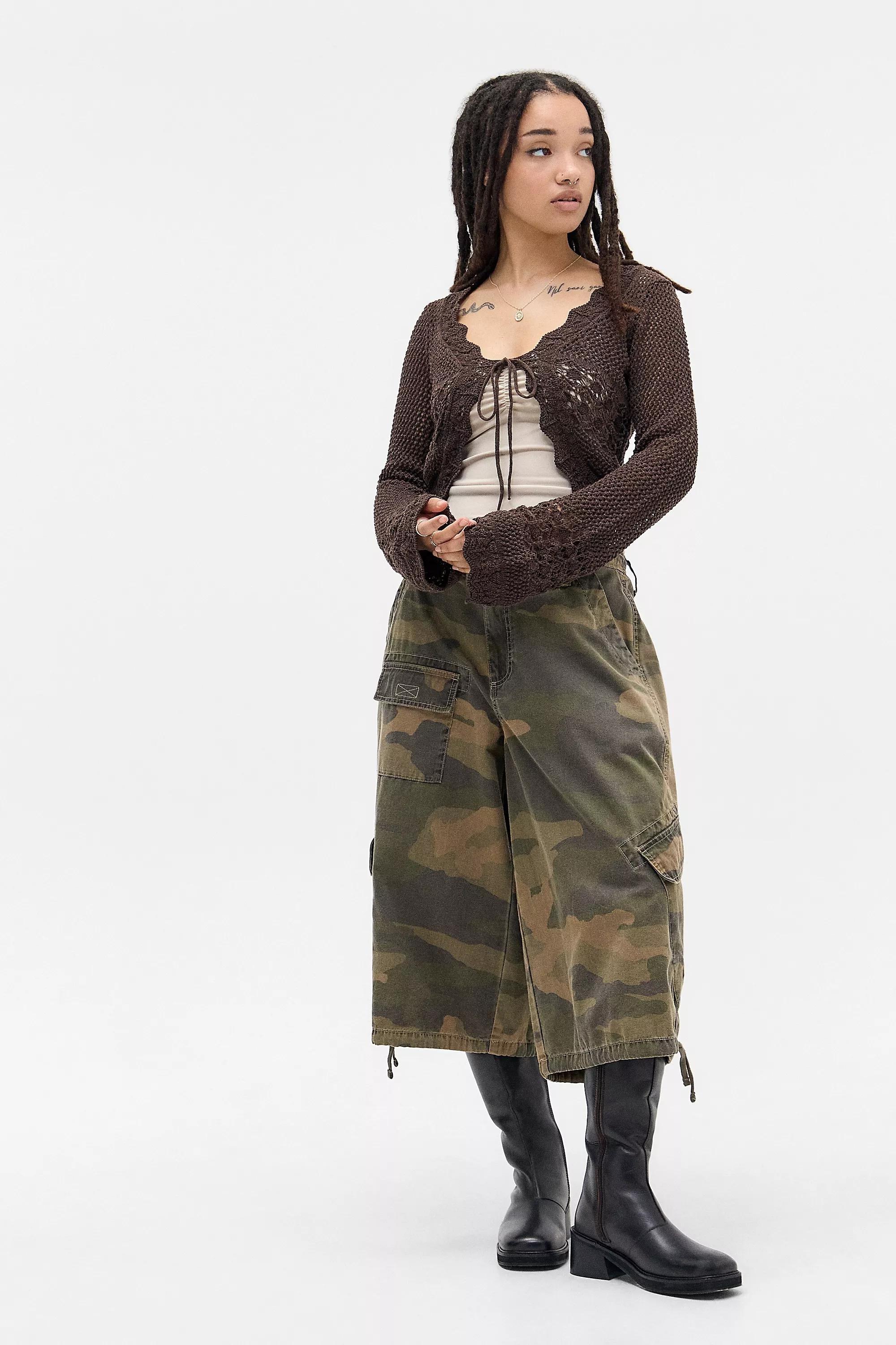 UO Rhodes Stitchy Tie-Front Cardigan, , large image number 1