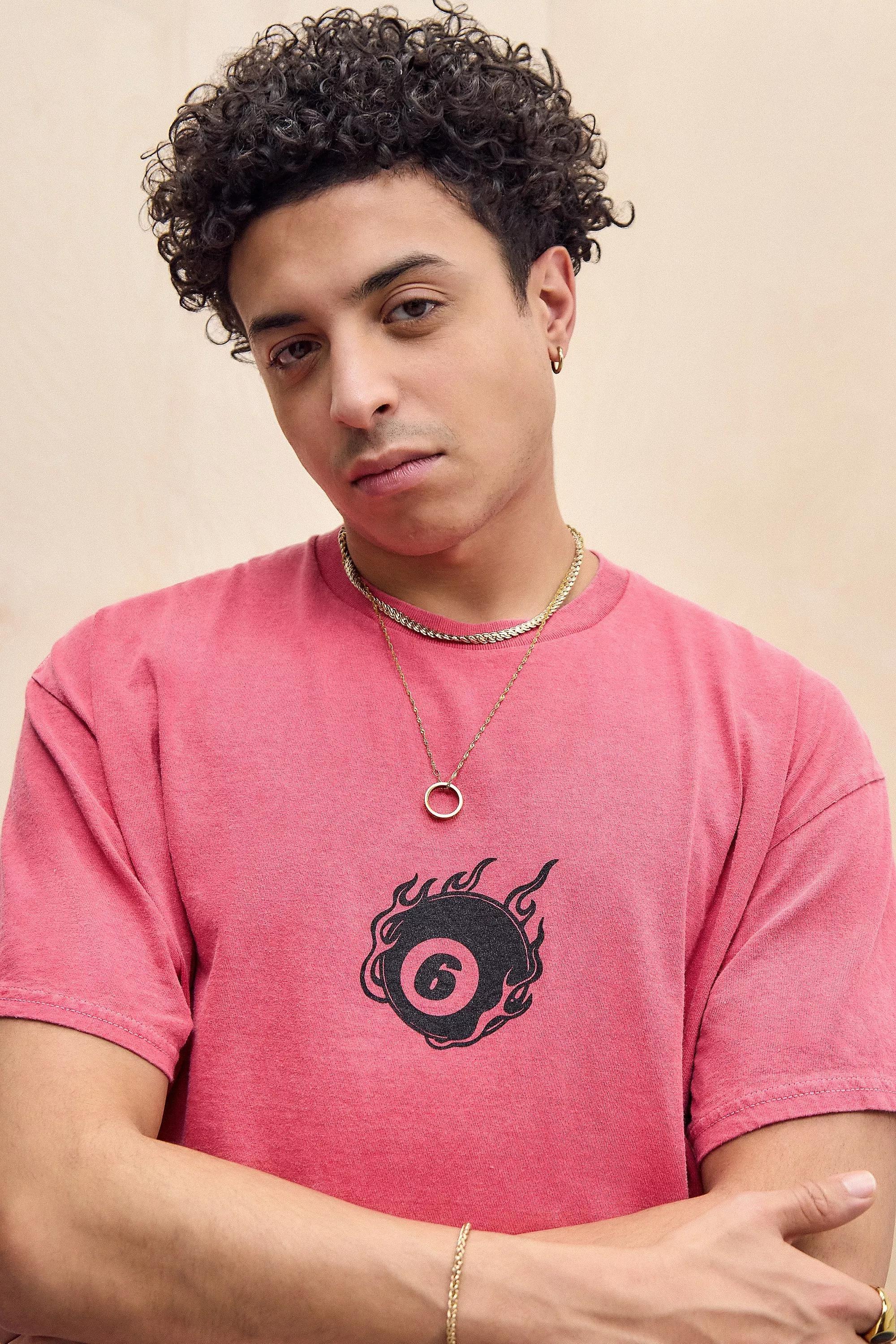Red Printed T-Shirt, , large image number 0