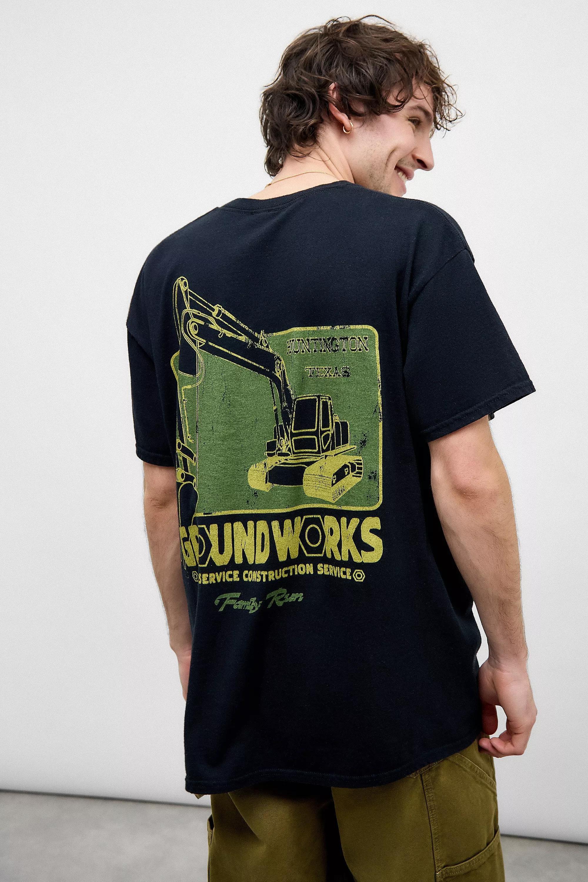 Black Printed T-Shirt, , large image number 0