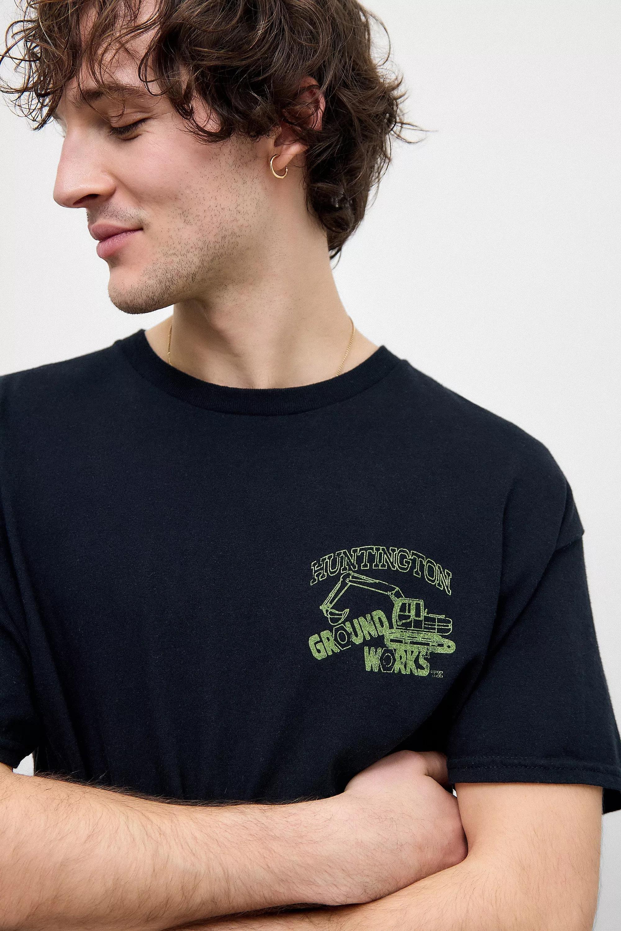 Black Printed T-Shirt, , large image number 1