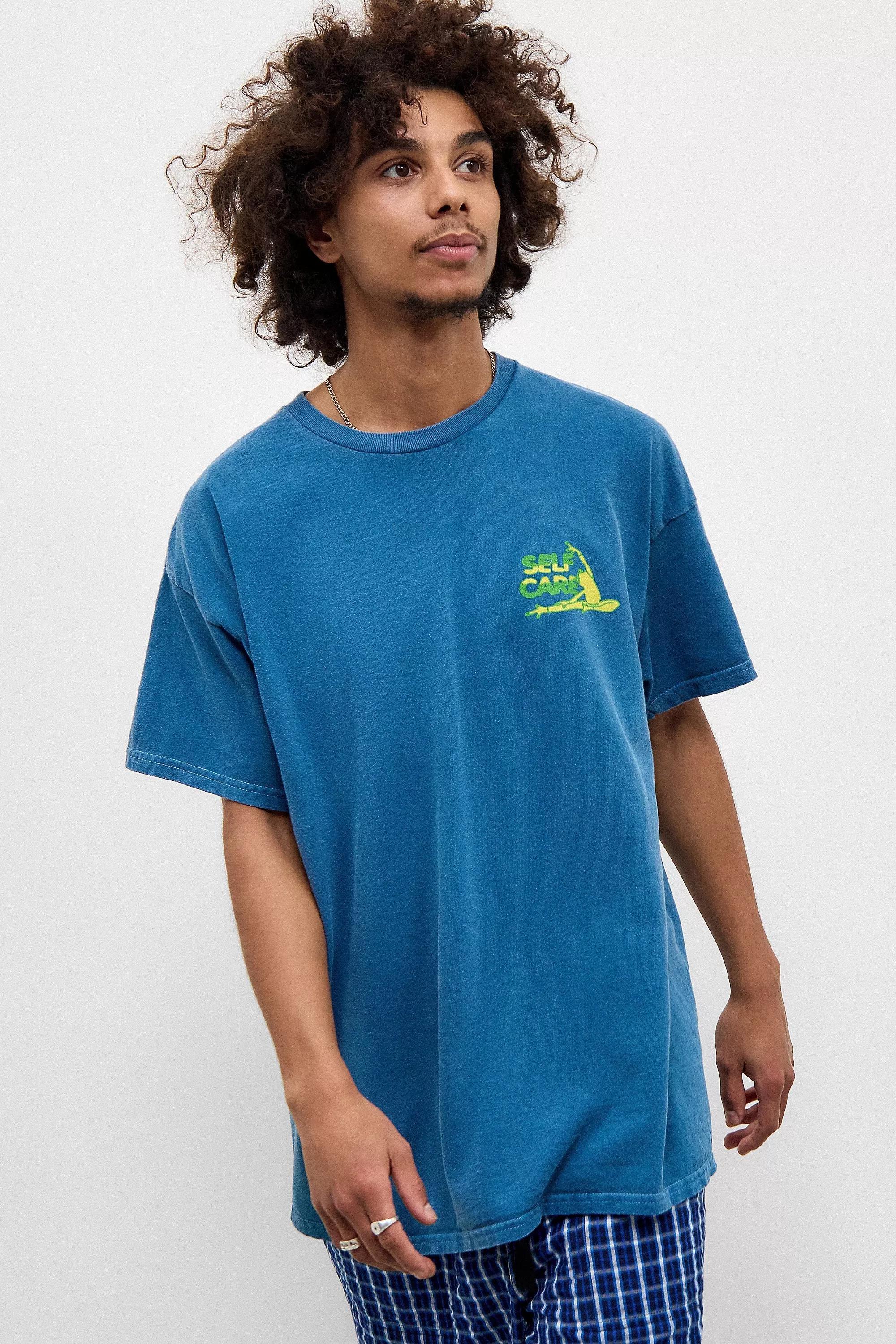 Blue Uo Blue Self Care Frog T-Shirt, , large image number 1